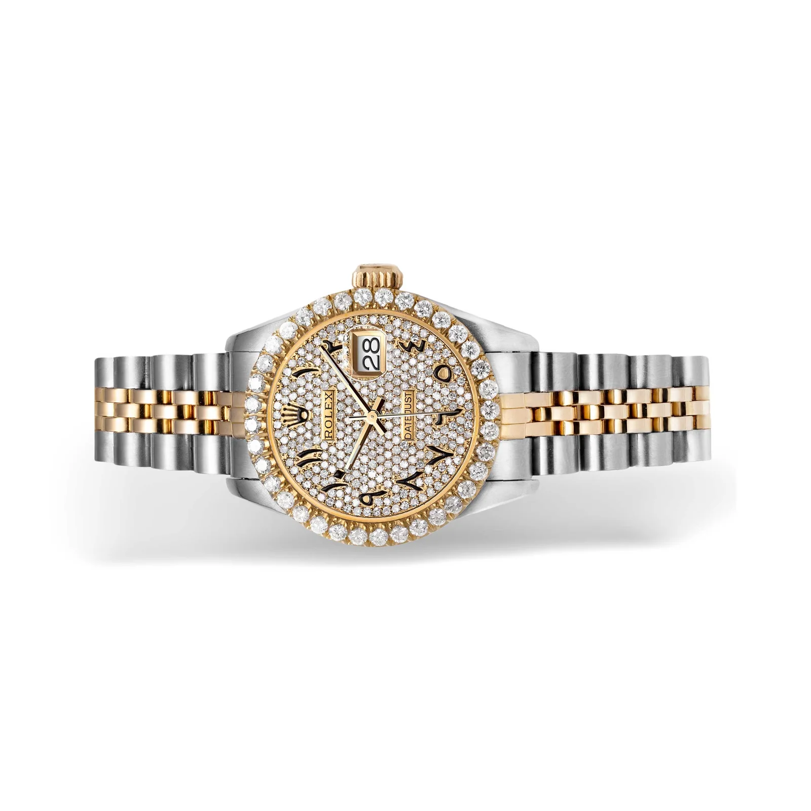 Rolex Datejust Diamond Bezel Watch 26mm Black Arabic Numeral Dial | 2.10ct - Image 3