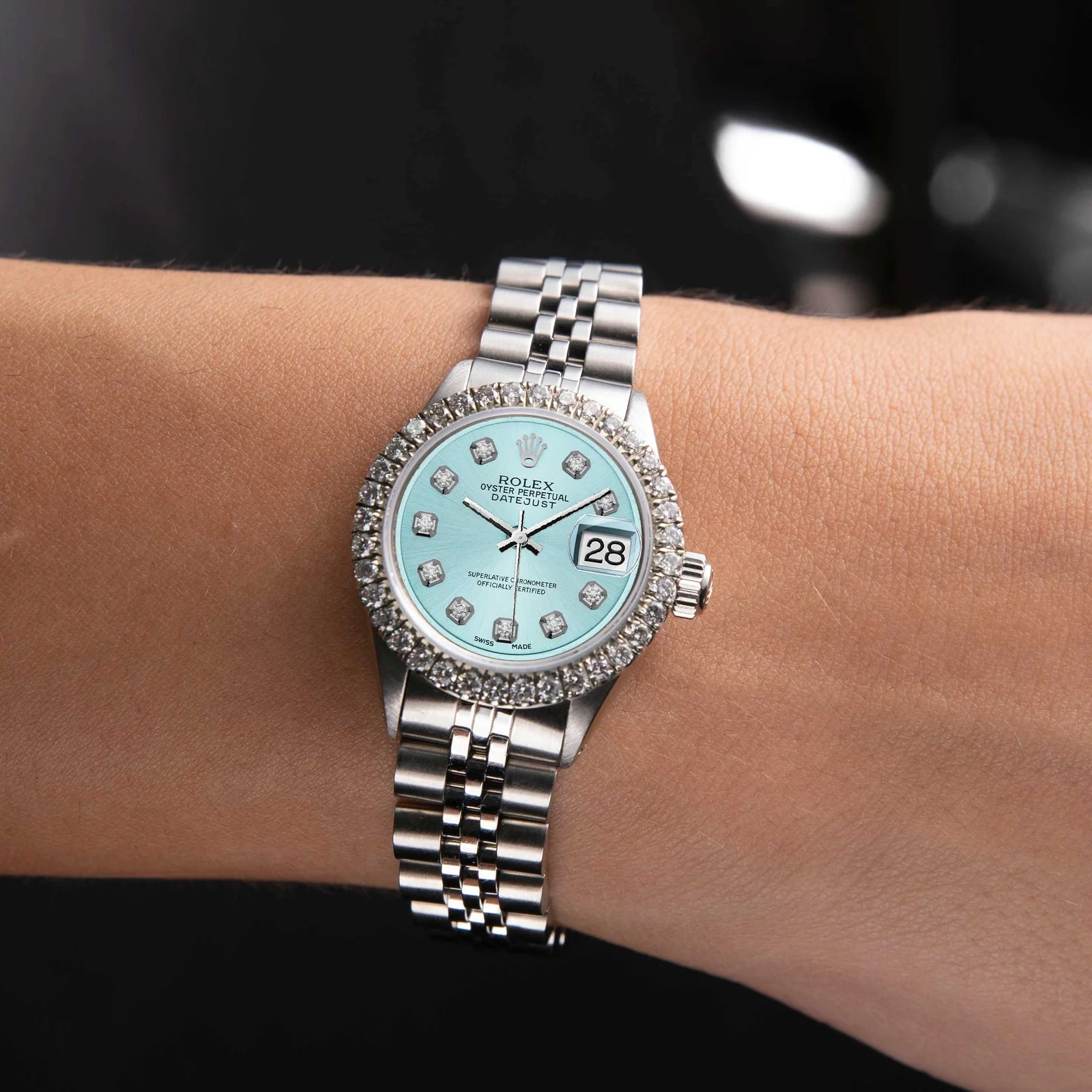 Rolex Datejust Diamond Bezel Watch 26mm Ice Blue Dial | 1.25ct - Image 5