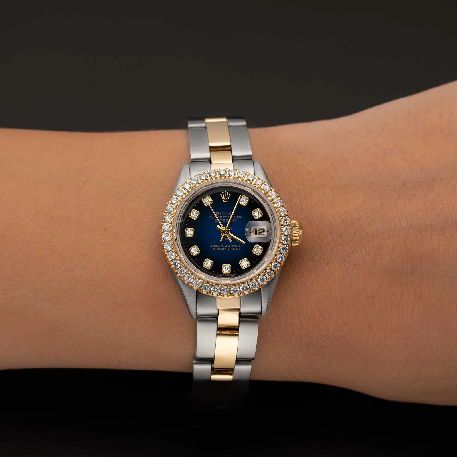Rolex Datejust 6917 Diamond Bezel Watch 26mm Midnight Blue Dial | 1.25ct - Image 2