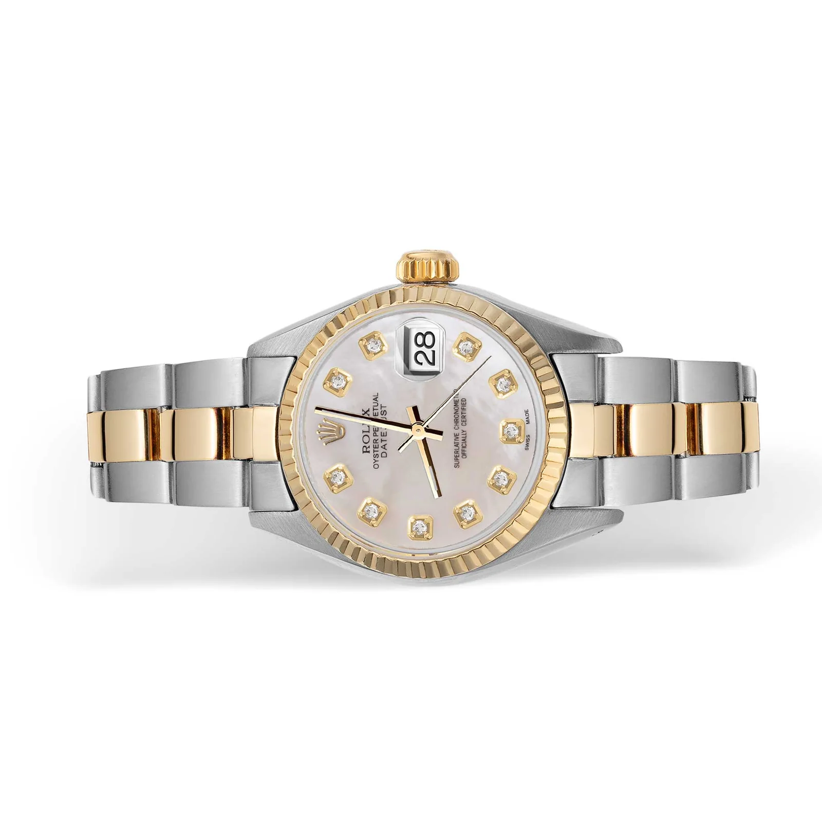 Rolex Datejust 6917 Fluted Bezel Watch 26mm Mother of Pearl Dial - Image 4
