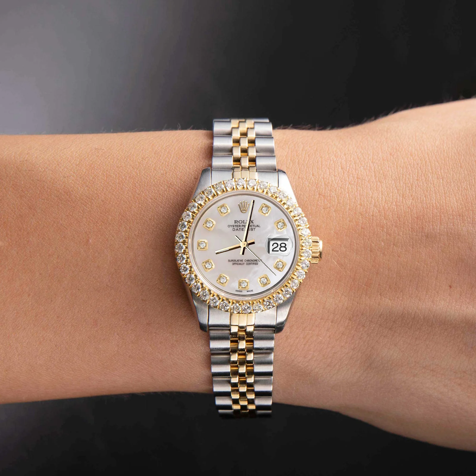 Rolex Datejust Diamond Bezel Watch 26mm Mother of Pearl Dial | 1.25ct - Image 2