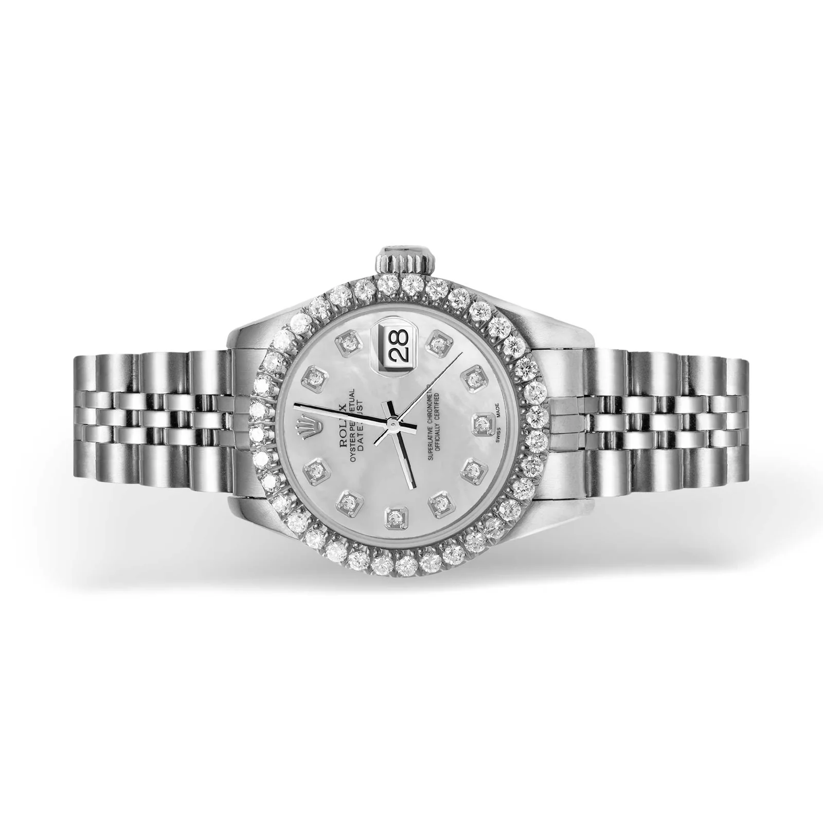 Rolex Datejust Diamond Bezel Watch 26mm Mother of Pearl Dial | 1.35ct - Image 4
