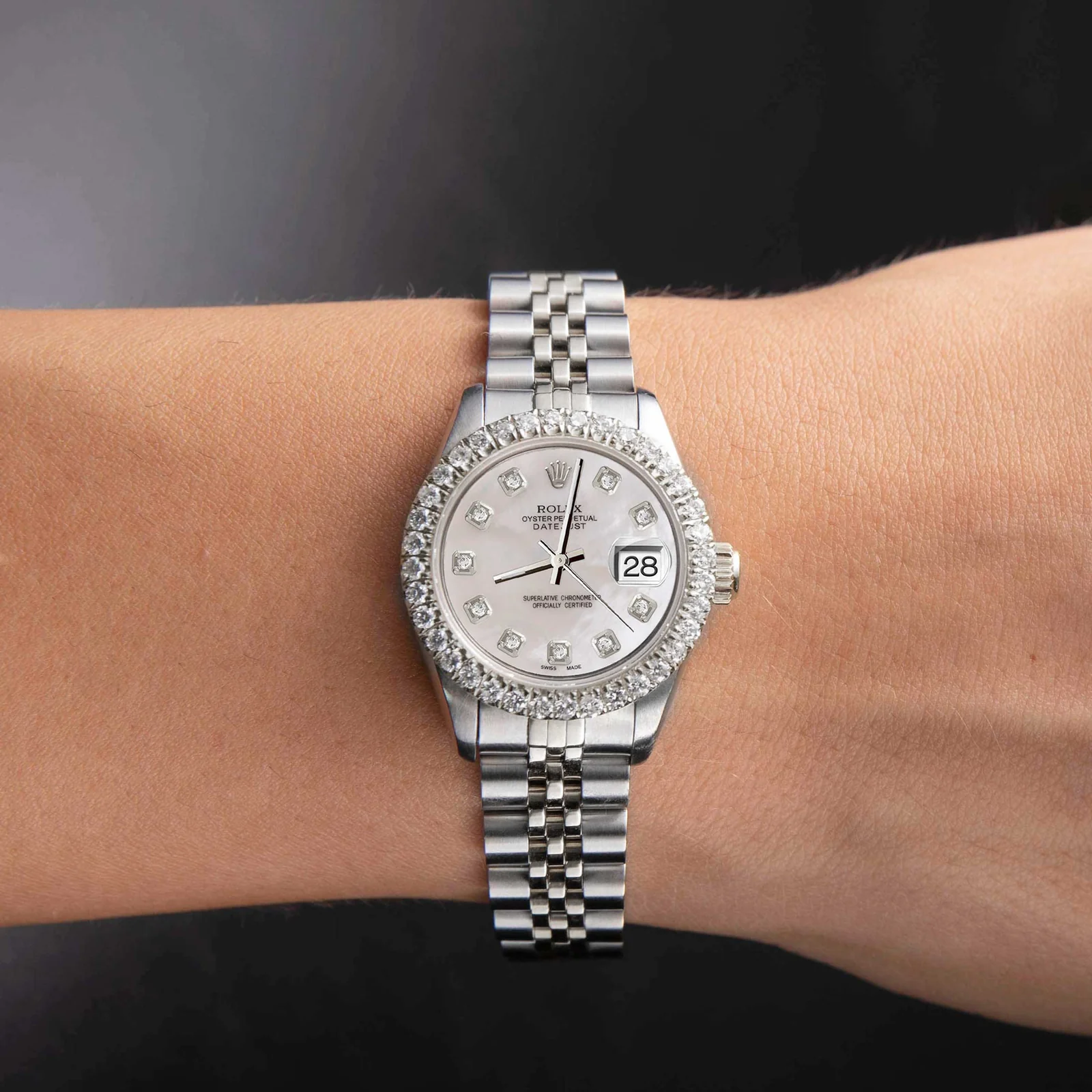 Rolex Datejust Diamond Bezel Watch 26mm Mother of Pearl Dial | 1.35ct - Image 2