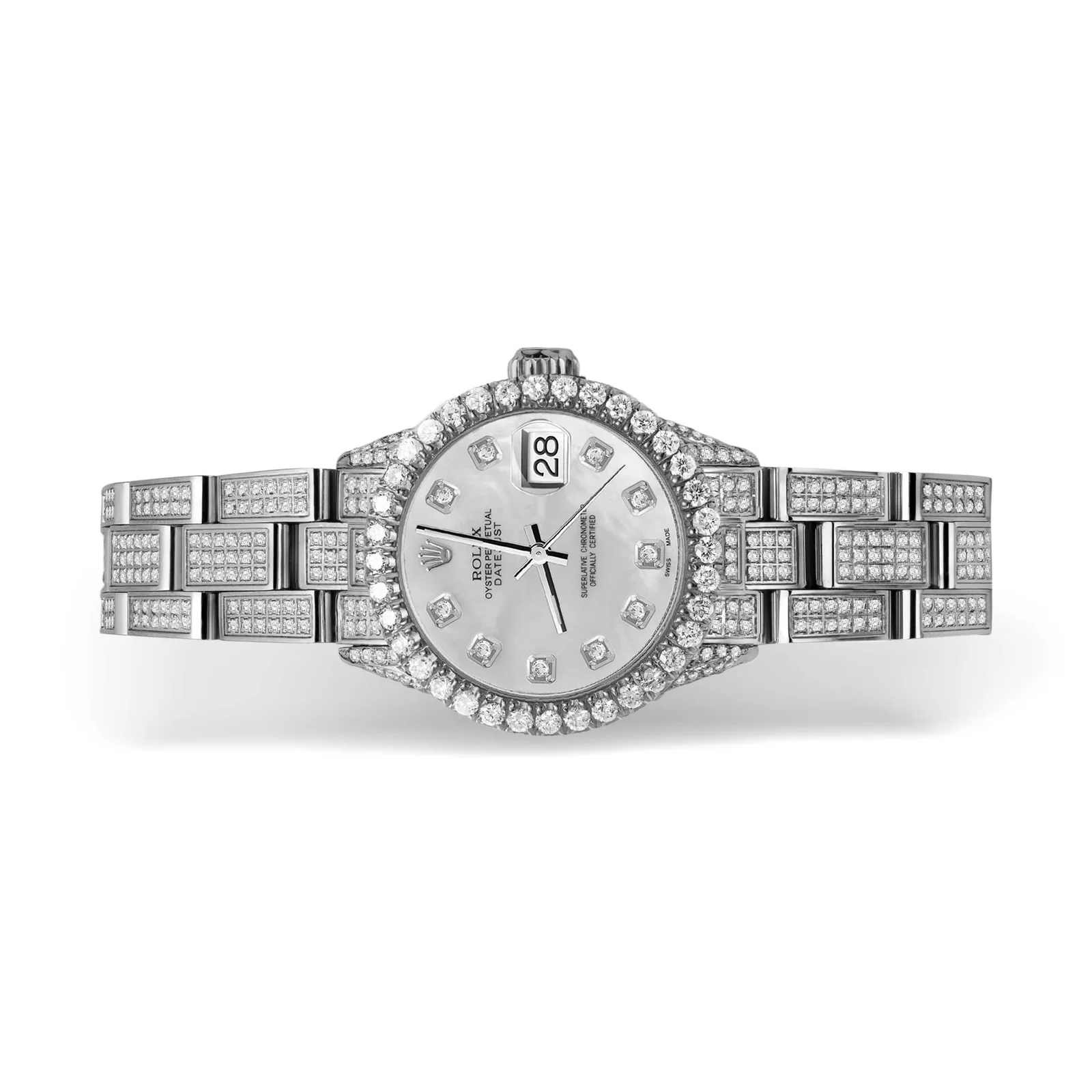 Rolex Datejust Diamond Bezel Watch 26mm Mother of Pearl Dial | 6.70ct - Image 4