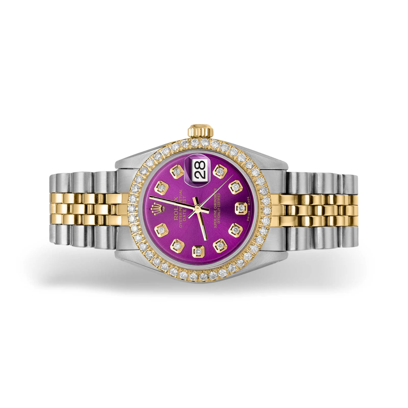Rolex Datejust Diamond Bezel Watch 31mm Purple Dial | 1.30ct - Image 4