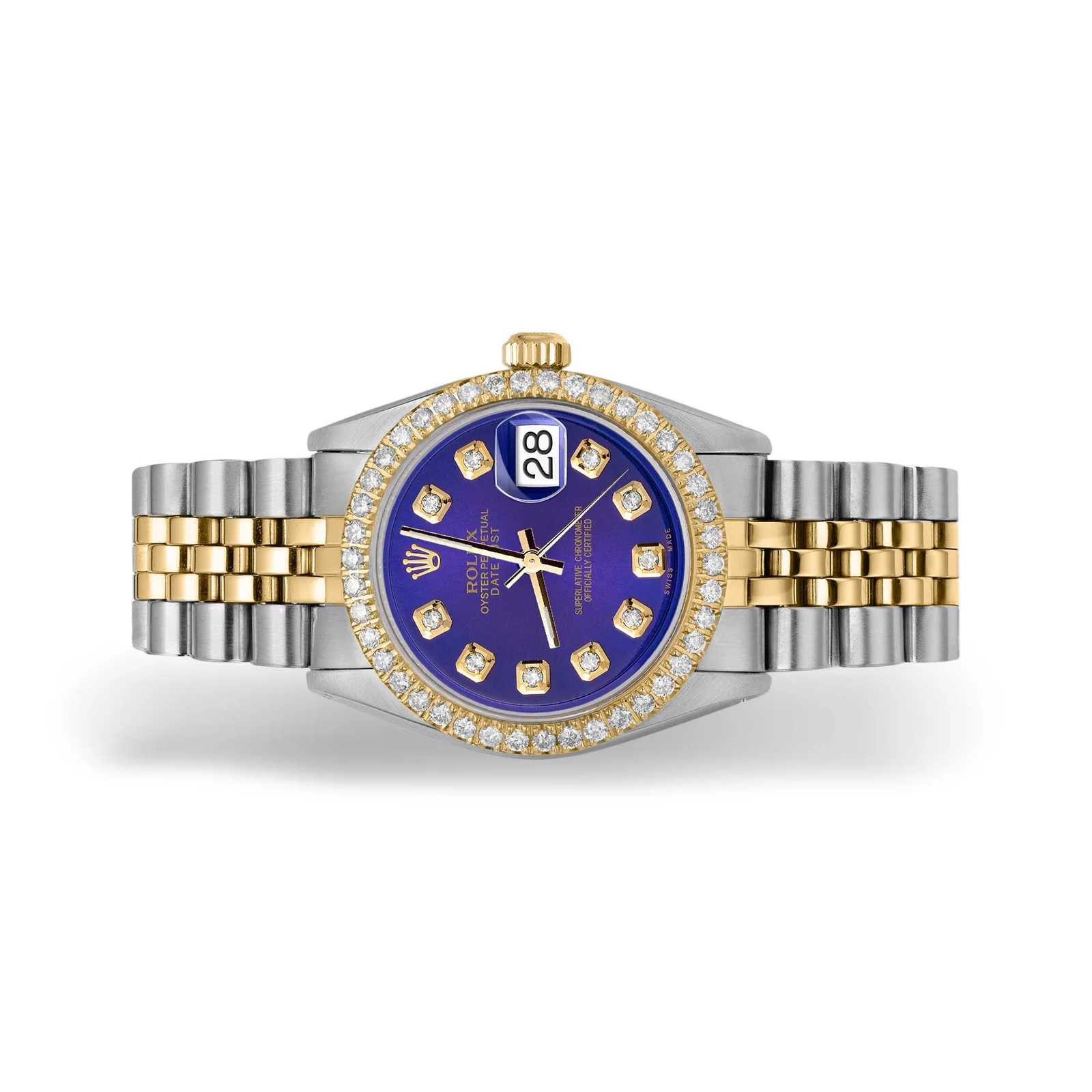 Rolex Datejust Diamond Bezel Watch 31mm Midnight Blue Dial | 1.30ct - Image 4