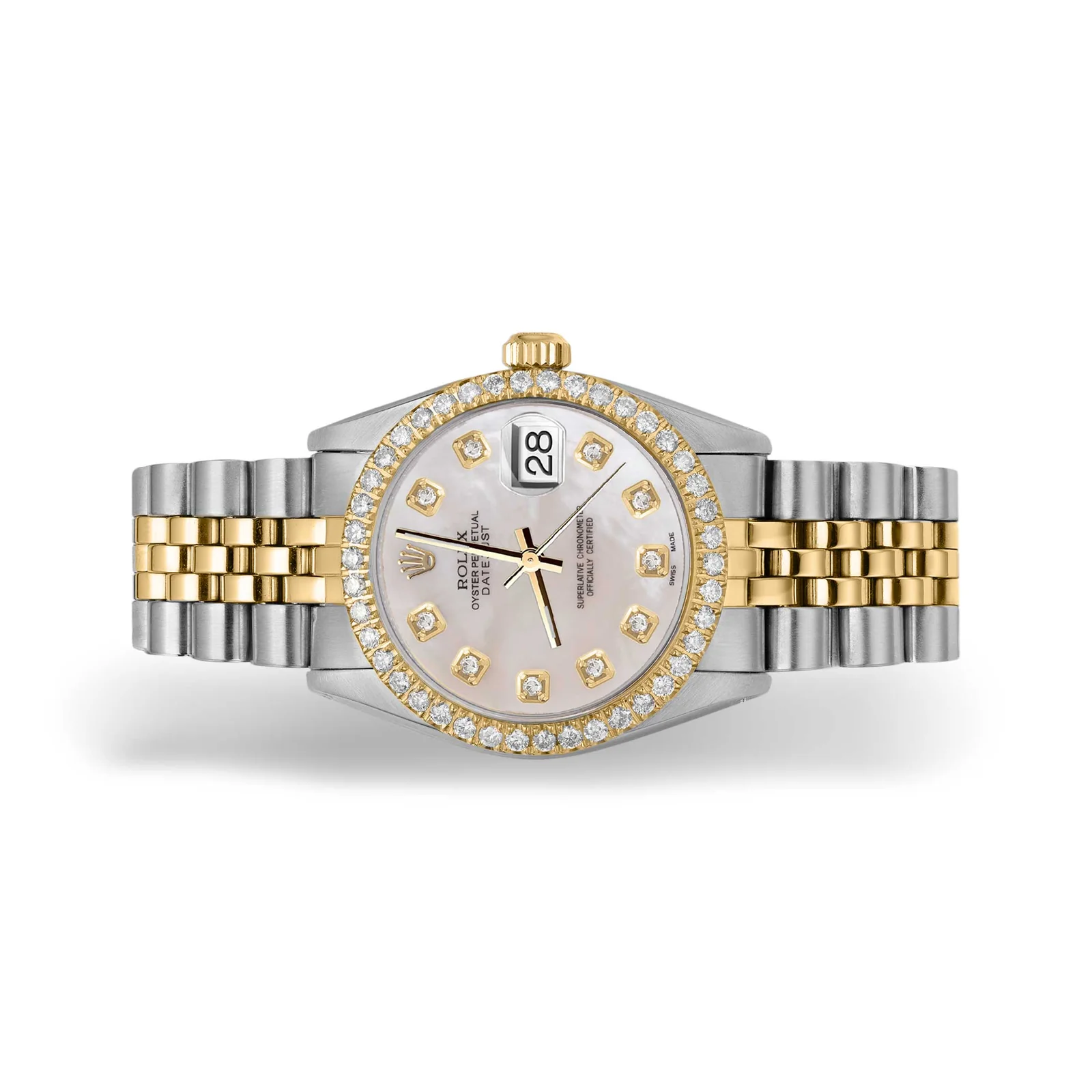 Rolex Datejust Diamond Bezel Watch 31mm Mother of Pearl Dial | 1.30ct - Image 4
