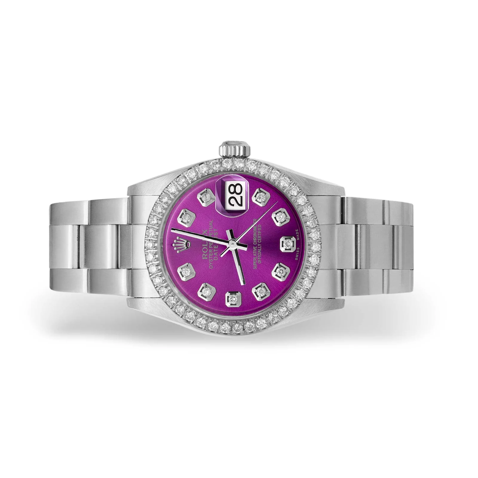 Rolex Datejust Diamond Bezel Watch 31mm Purple Dial | 1.30ct - Image 3