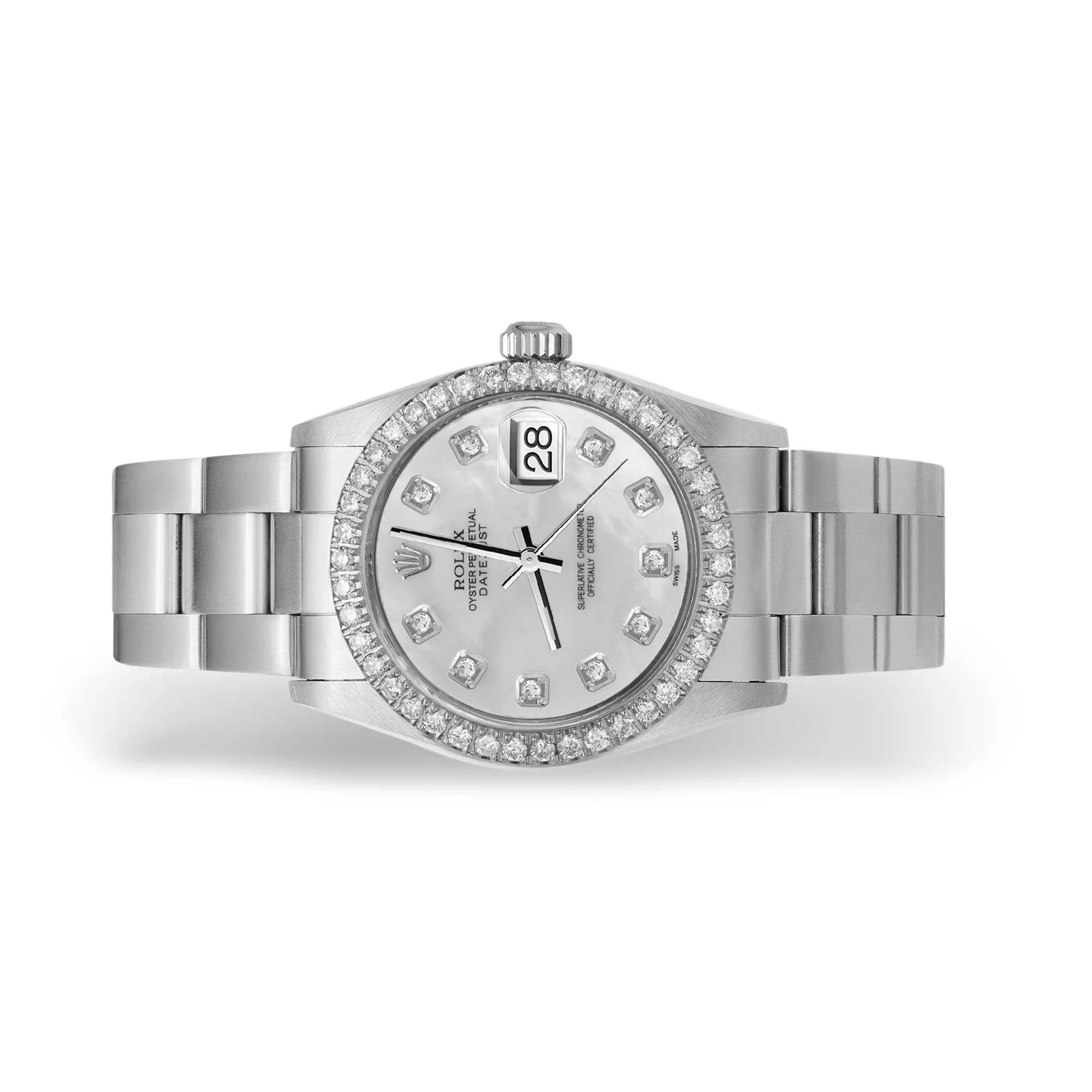 Rolex Datejust Diamond Bezel Watch 31mm Mother of Pearl Dial | 1.30ct - Image 3