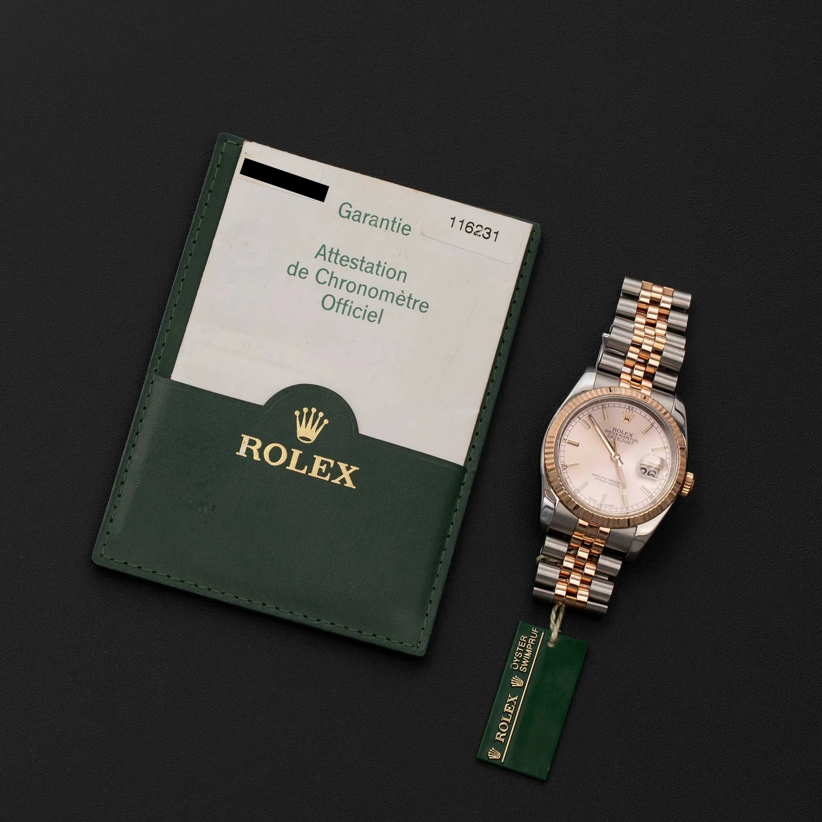 Rolex Datejust 116231 Fluted Bezel Watch 36mm Pink Salmon Dial - Image 8