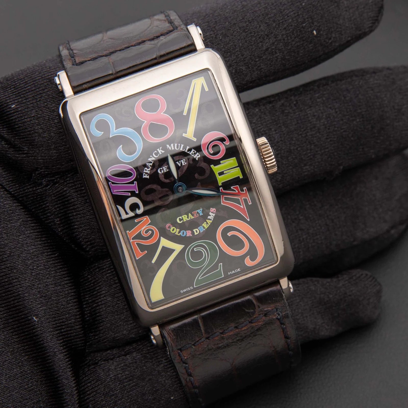Franck Muller Long Island Master of Complications Crazy Hours Black Dial 32mm Watch - Image 2