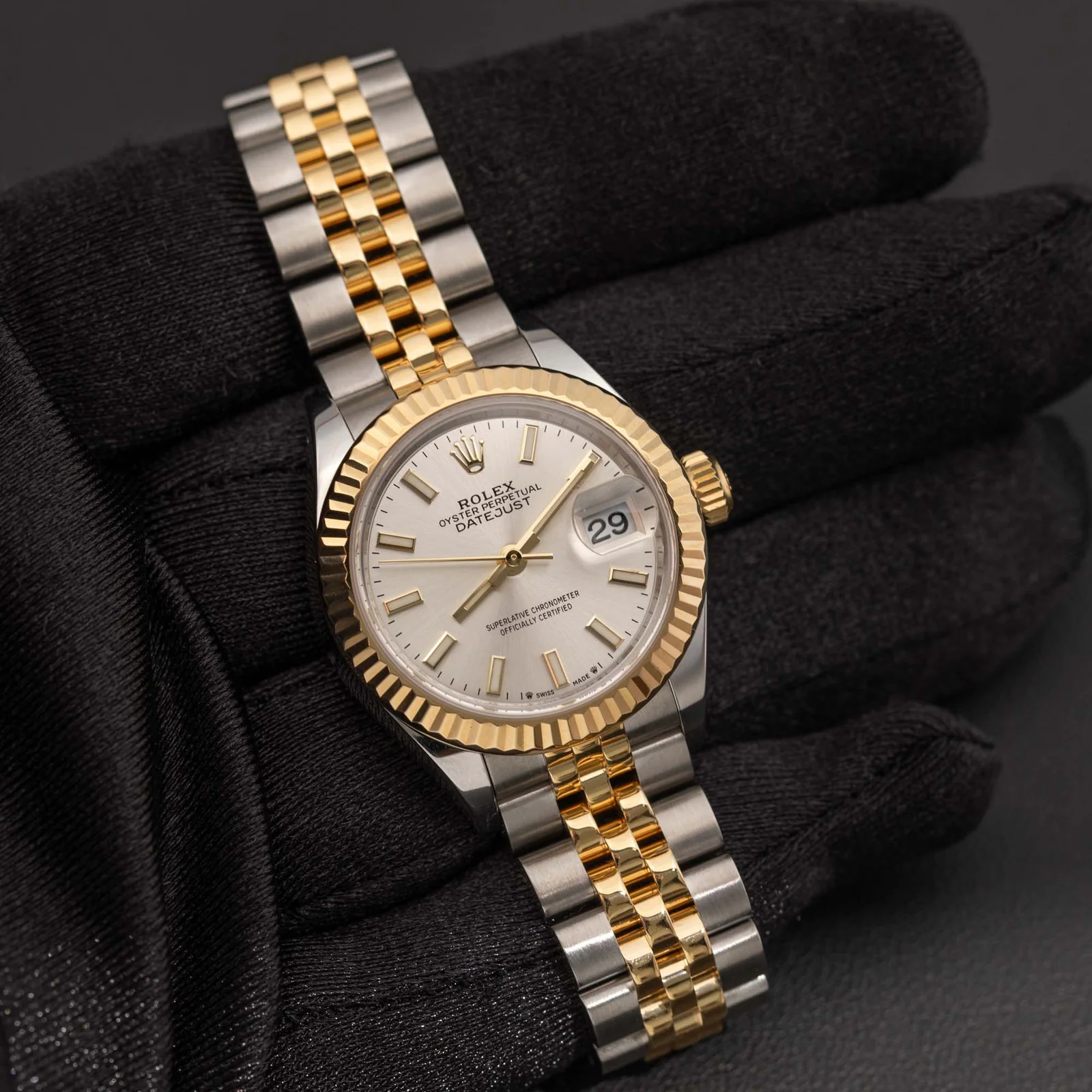 Rolex Datejust 279173 Fluted Bezel Watch 28mm Silver Index Dial - Image 2
