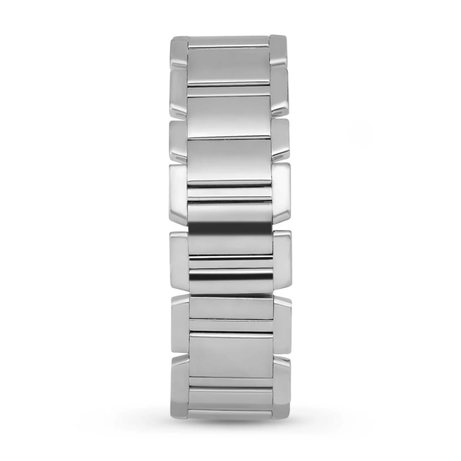 Cartier Tank Française 28mm Watch Diamond Bezel 18K White Gold 2366 - Image 7