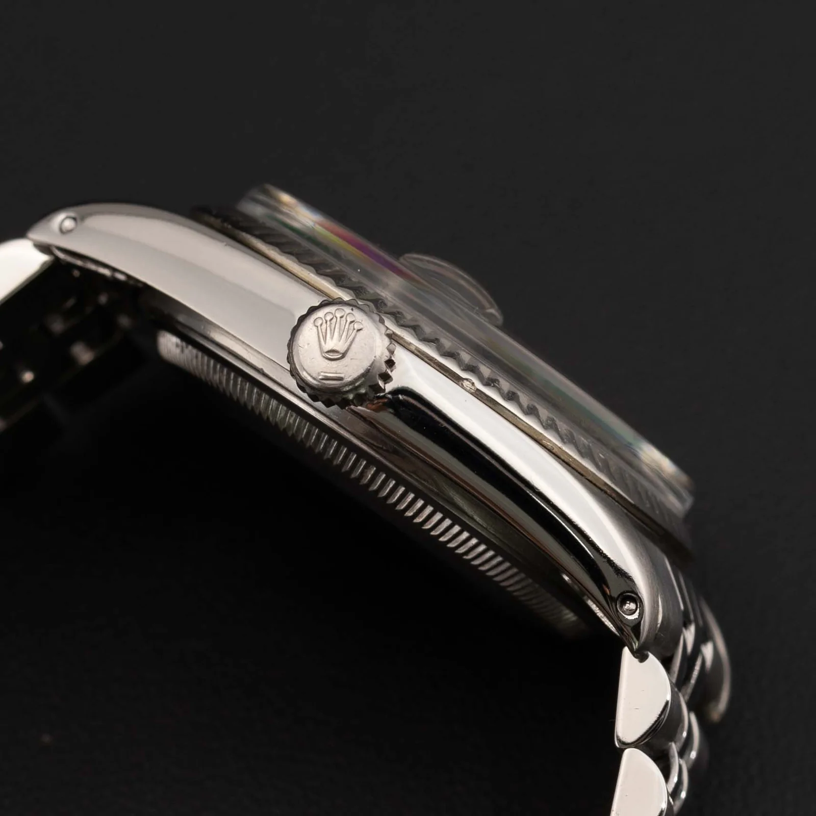 Rolex Datejust 16014 Fluted Bezel Watch 36mm Silver Index Roman Dial - Image 3