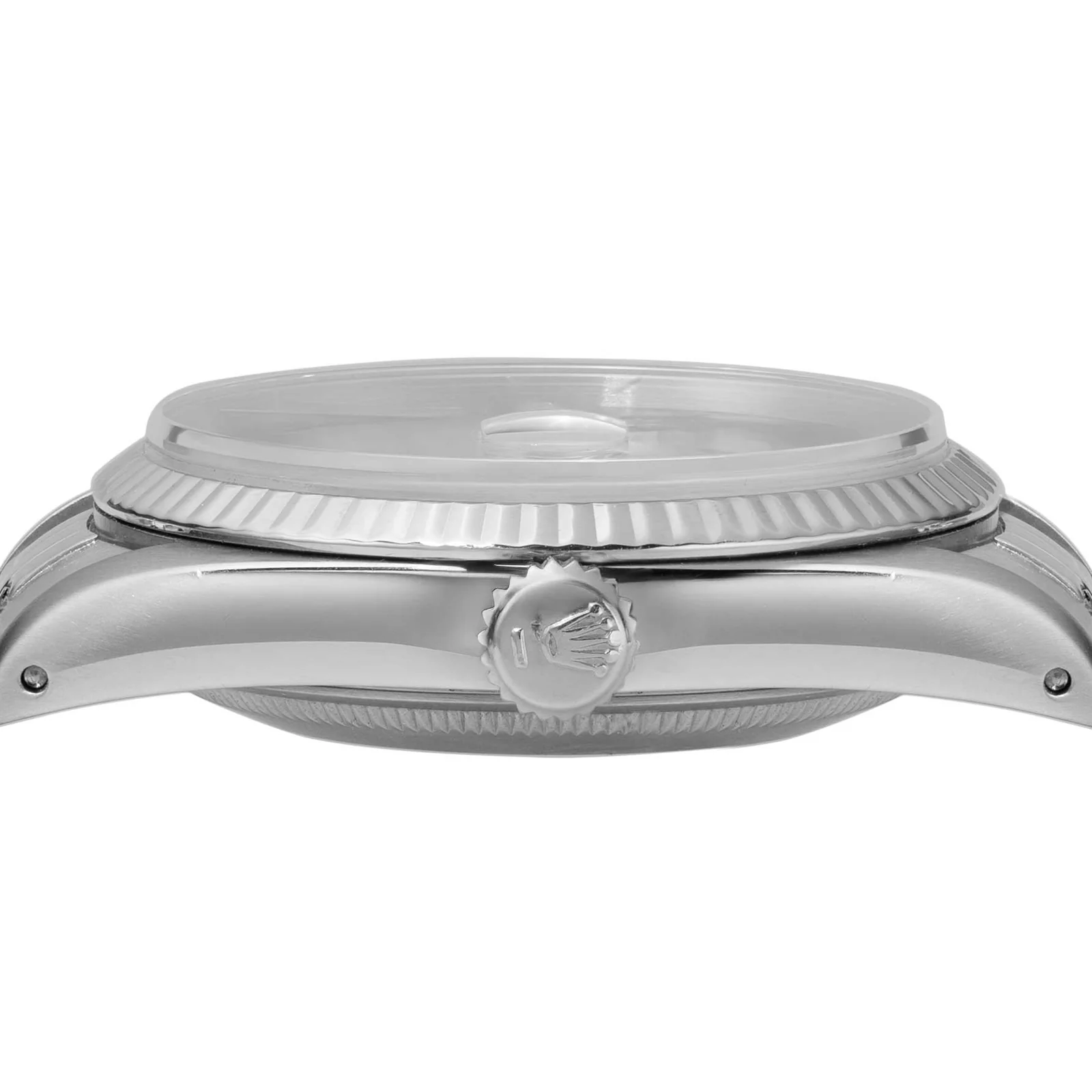 Rolex Datejust 16014 Fluted Bezel Watch 36mm Silver Index Roman Dial - Image 6