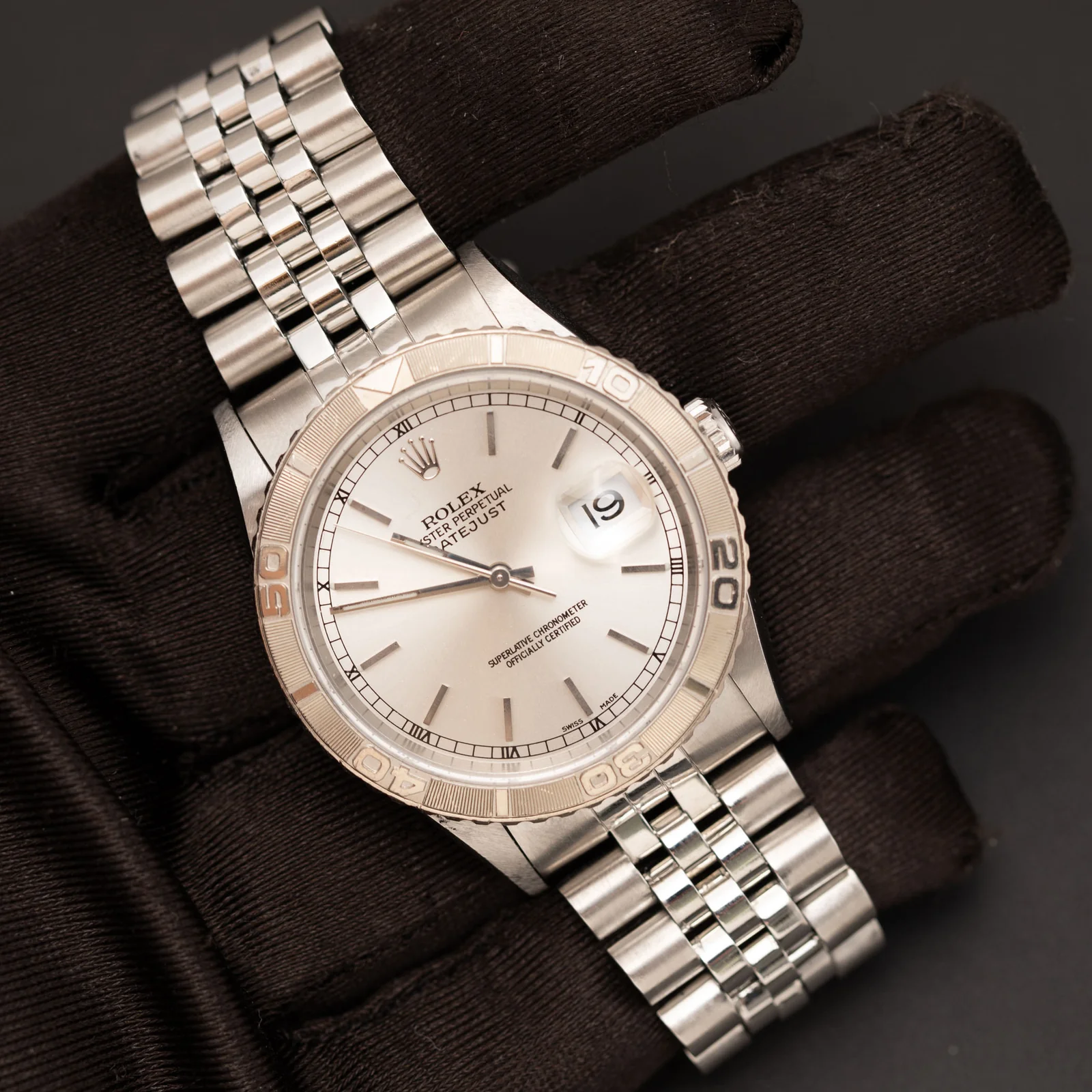 Rolex Datejust 16264 Turn-O-Graph Bezel Watch 36mm Silver Dial - Image 2