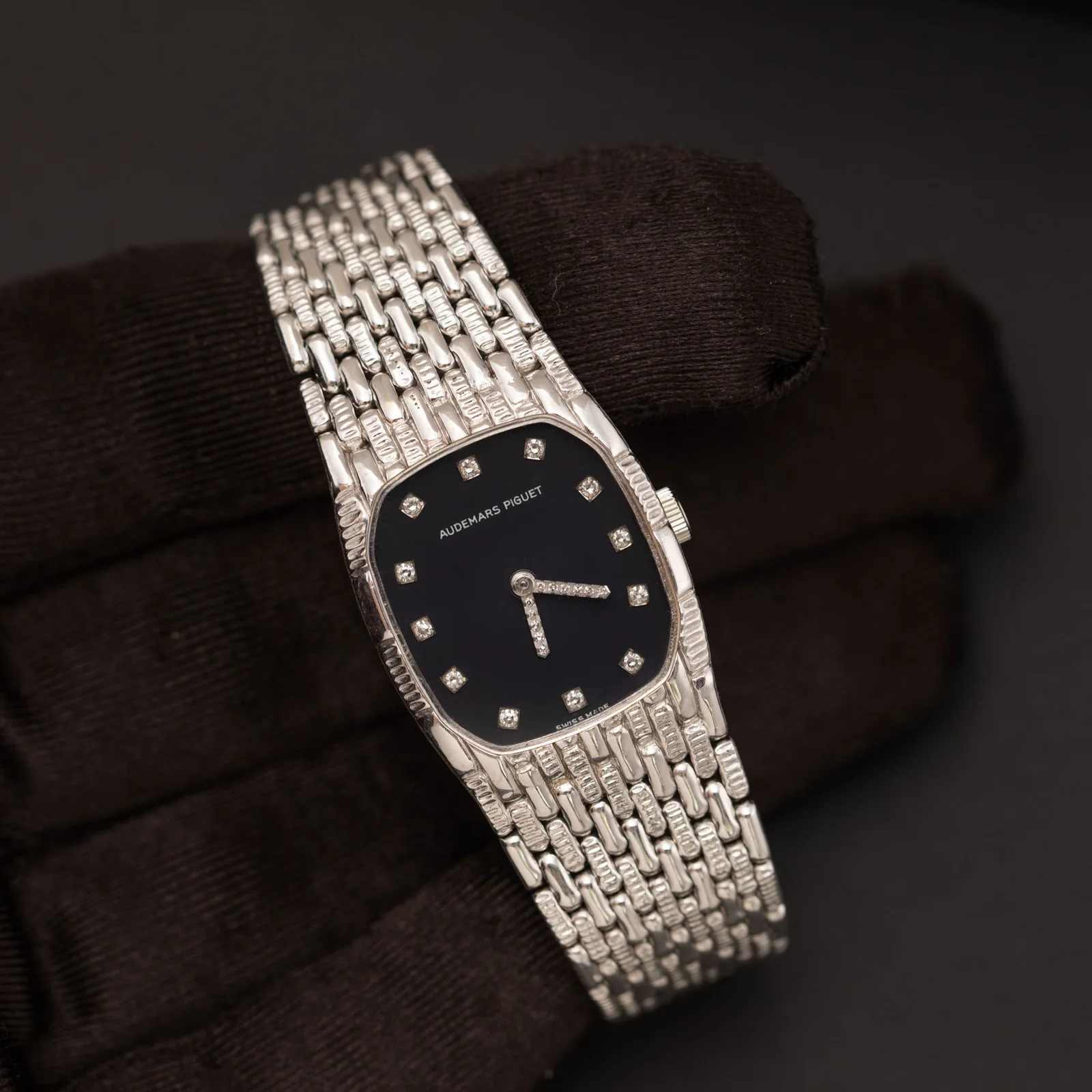 Audemars Piguet Cobra 22mm Factory Diamond Dial 18K White Gold Watch - Image 2
