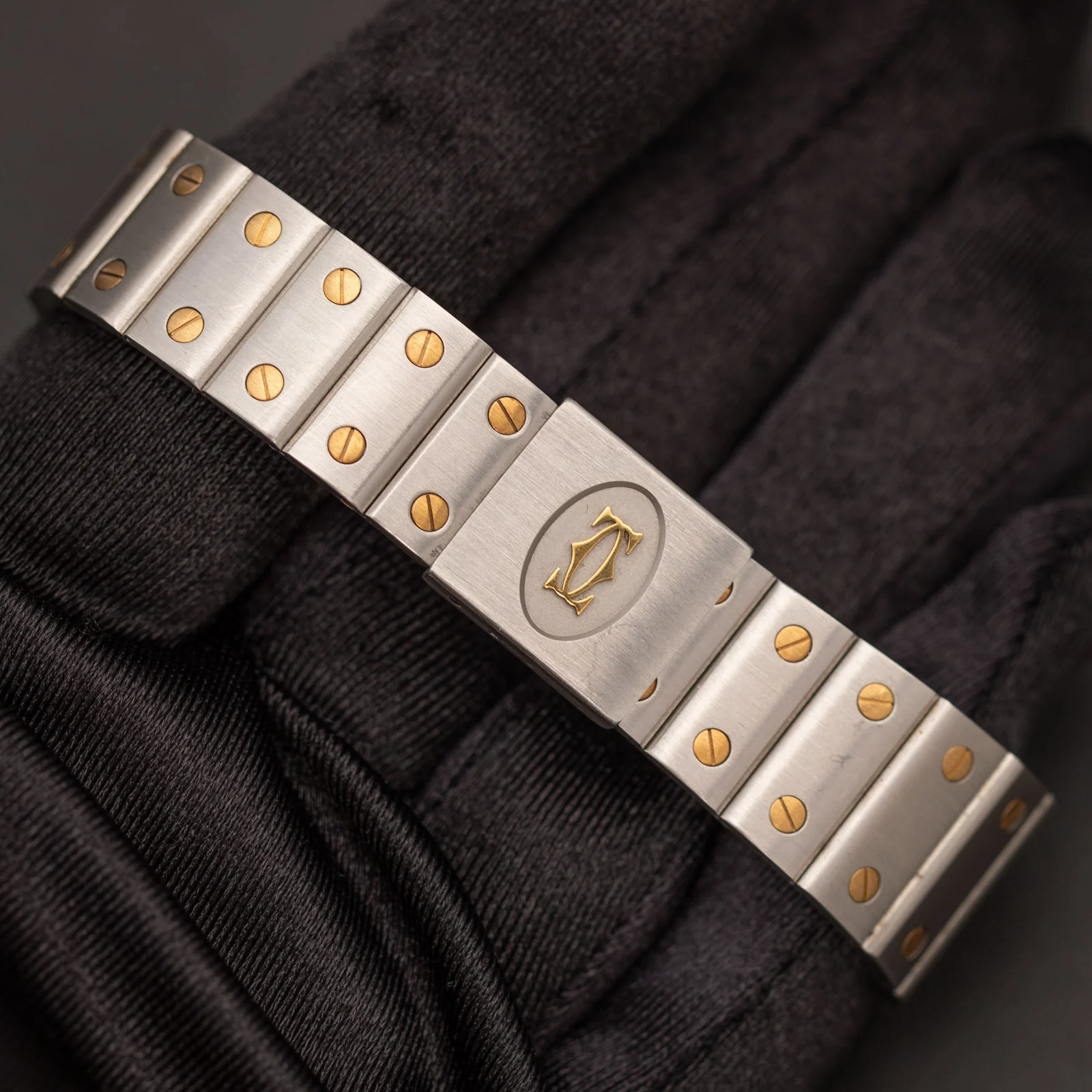 Santos de Cartier Galbée Gray Dial 29mm Gold & Stainless Steel Watch 1566 - Image 5