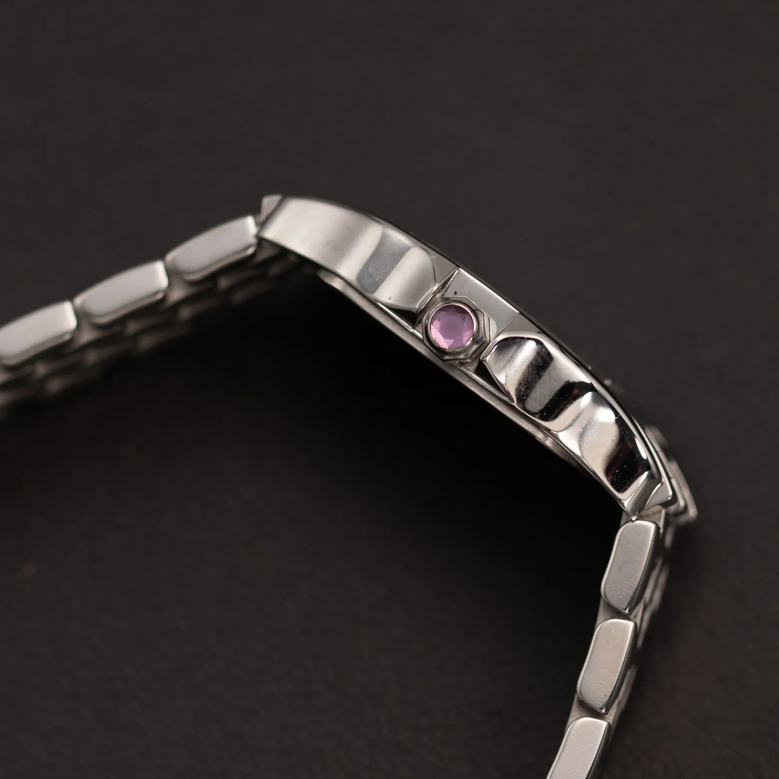 Santos de Cartier Demoiselle Mother of Pearl Small 20mm Steel Watch W25075Z5 - Image 3