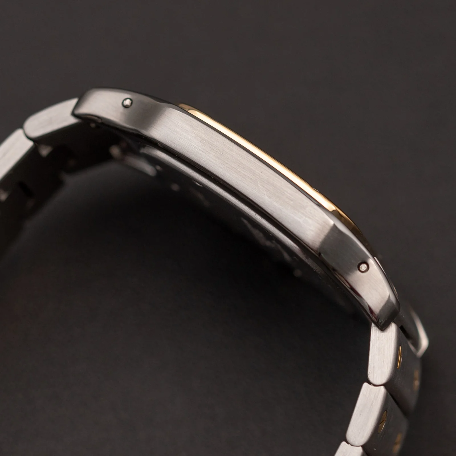 Santos de Cartier Galbée White Dial 29mm Gold & Stainless Steel Watch 1566 - Image 4