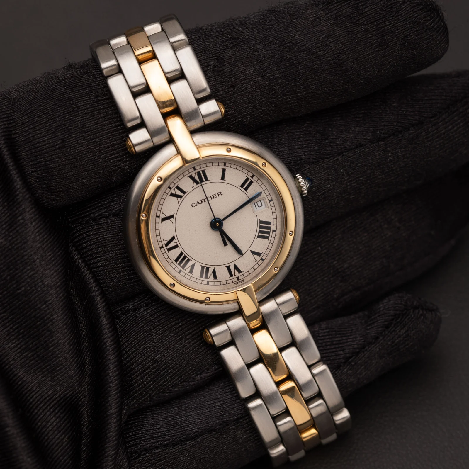 Cartier Panthere Vendome Medium 29mm One-Row Watch Yellow Gold & Steel - Image 2