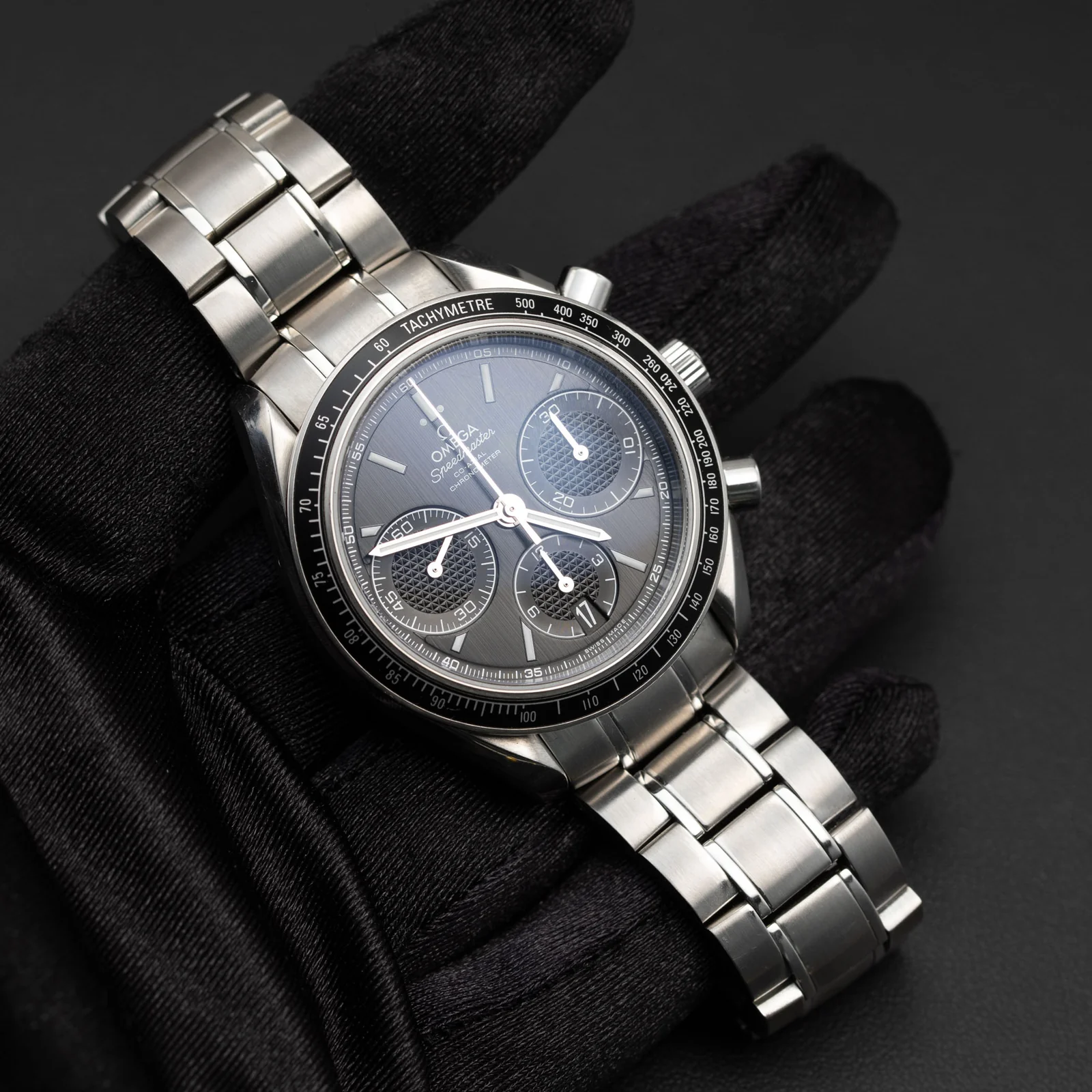 Omega Speedmaster 326.30.40.50.03.001 Racing Chronograph 40mm Stainless Steel Watch Blue Dial - Image 2