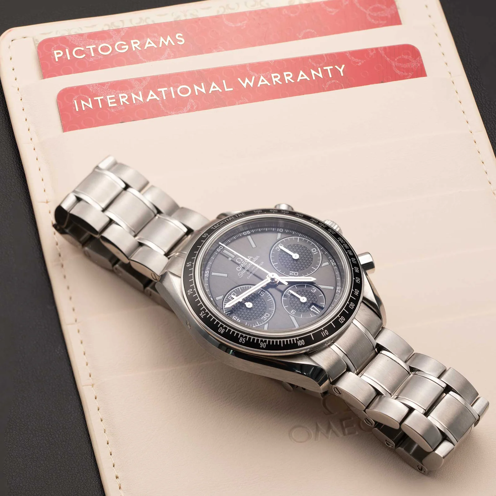 Omega Speedmaster 326.30.40.50.01.001 Racing Chronograph 40mm Stainless Steel Watch Black Dial - Image 6
