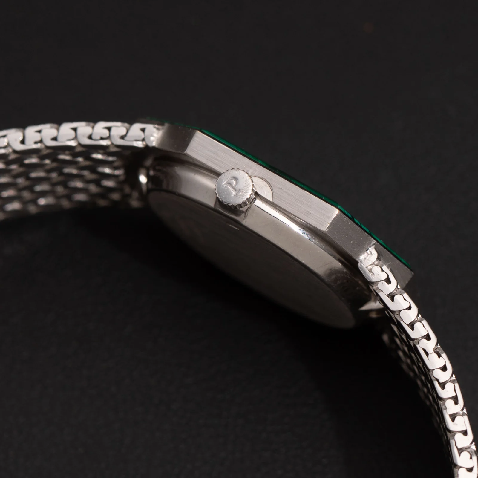 Piaget Vintage 9341 P5 18K White Gold Watch Malachite Dial - Image 3
