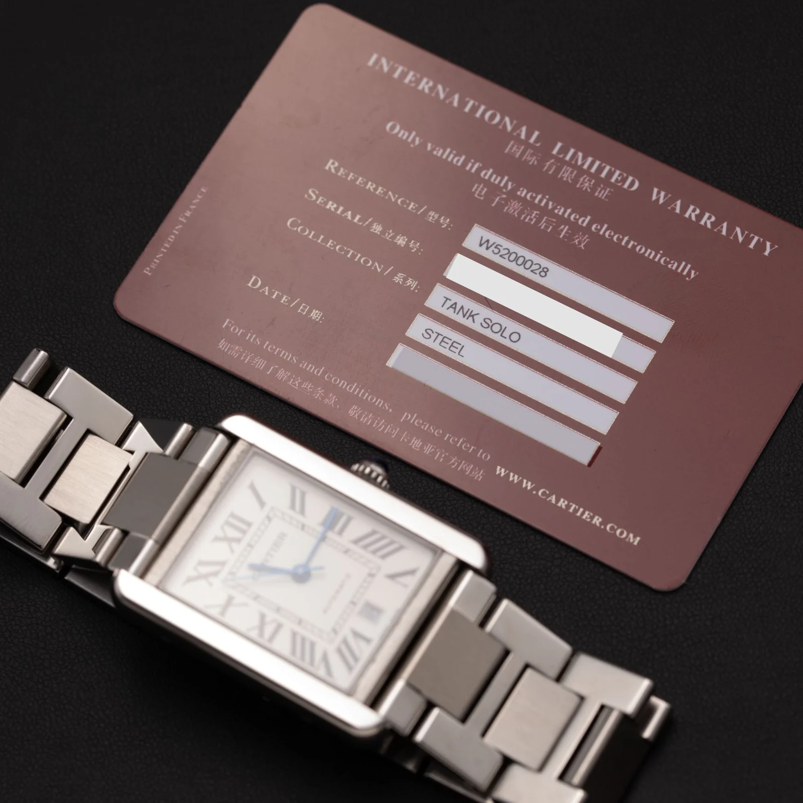 Cartier Tank Solo Watch Stainless Steel - Image 6