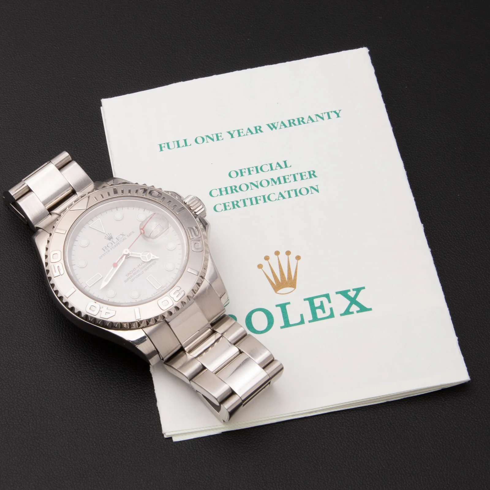Rolex Yacht-Master 16622 Platinum Timing Bezel 40mm Watch Silver Dial - Image 6