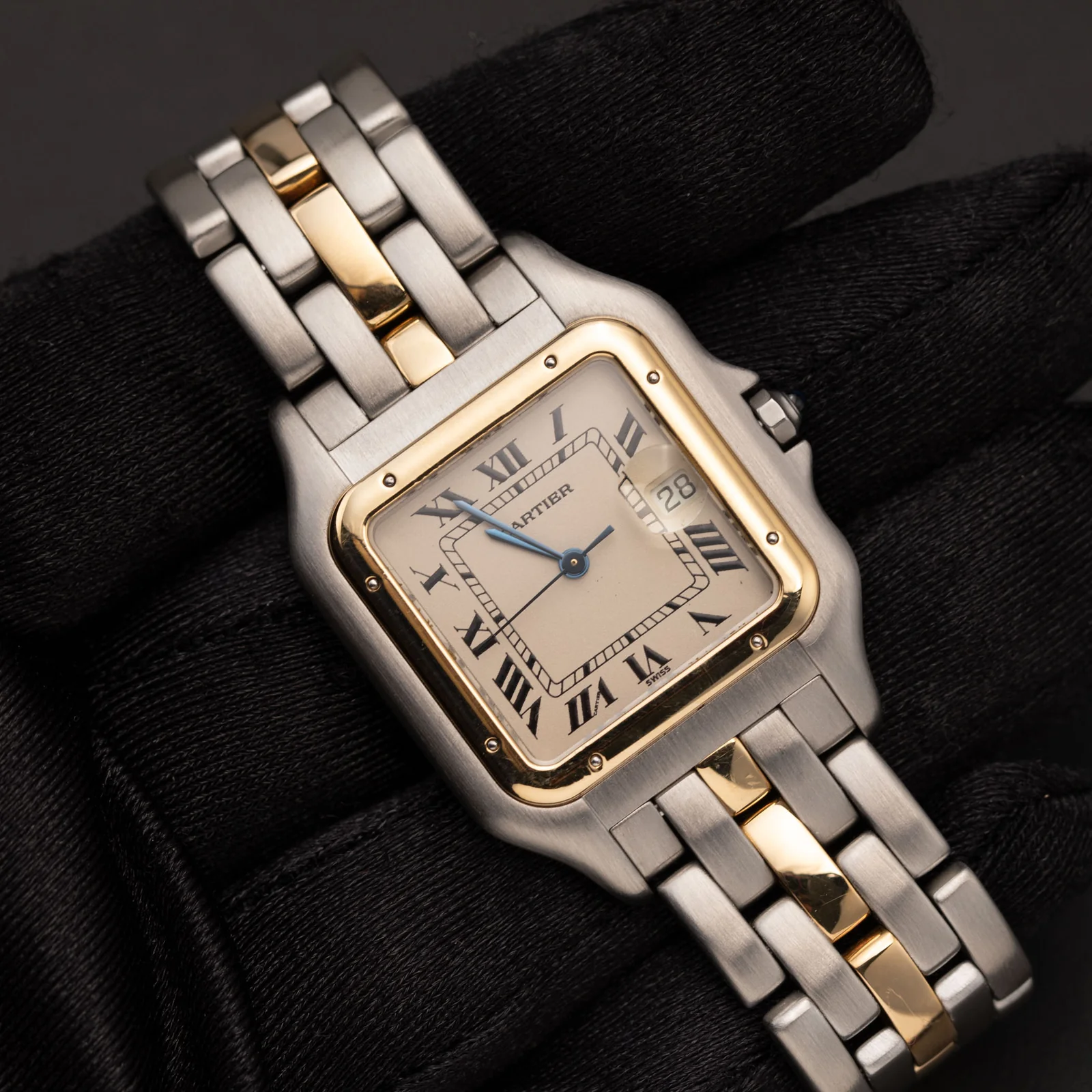 Panthere de Cartier Jumbo One-Row Watch 18K Gold & Steel 187957 - Image 2
