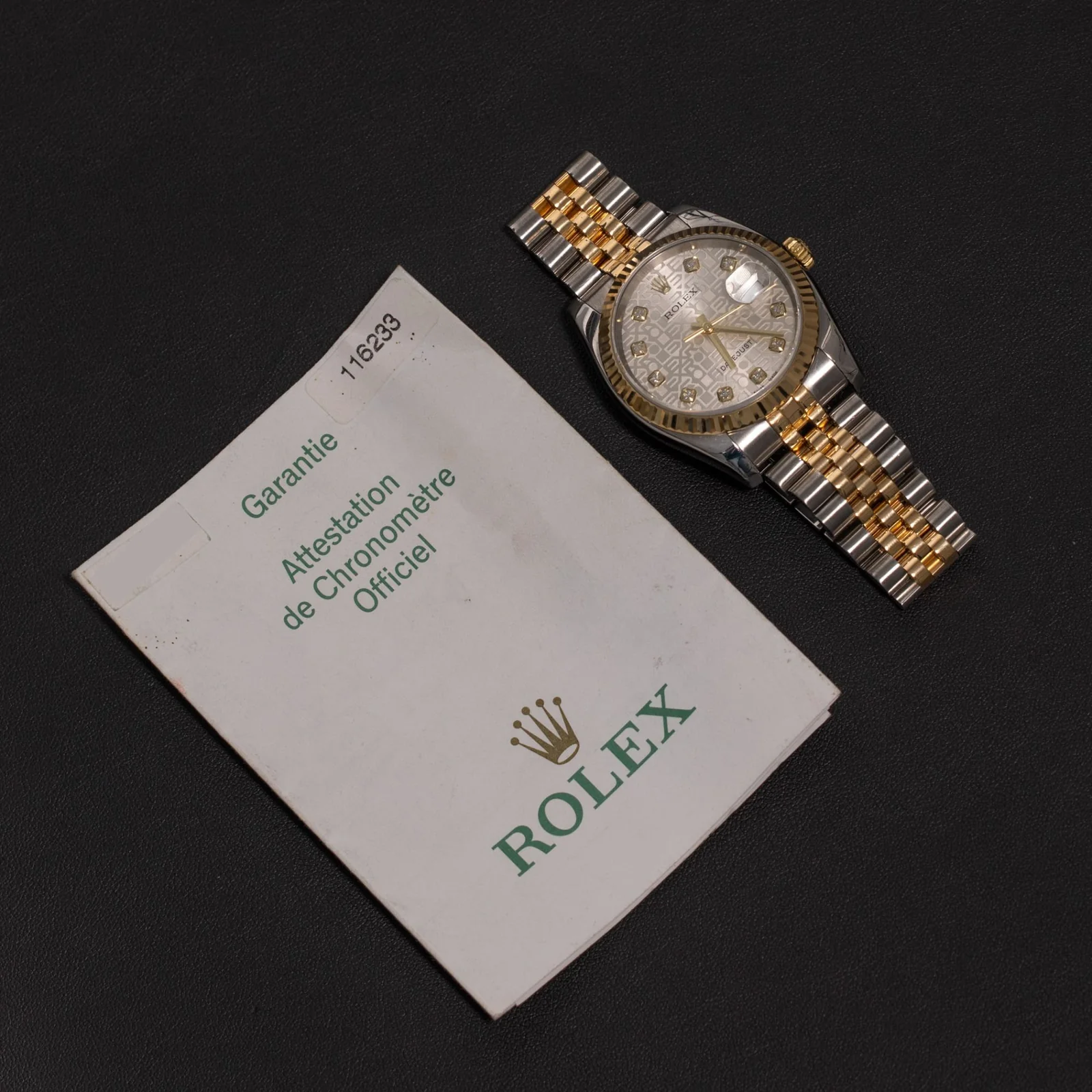 Rolex Datejust 116233 Fluted Bezel Watch 36mm Diamond Anniversary Dial - Image 6