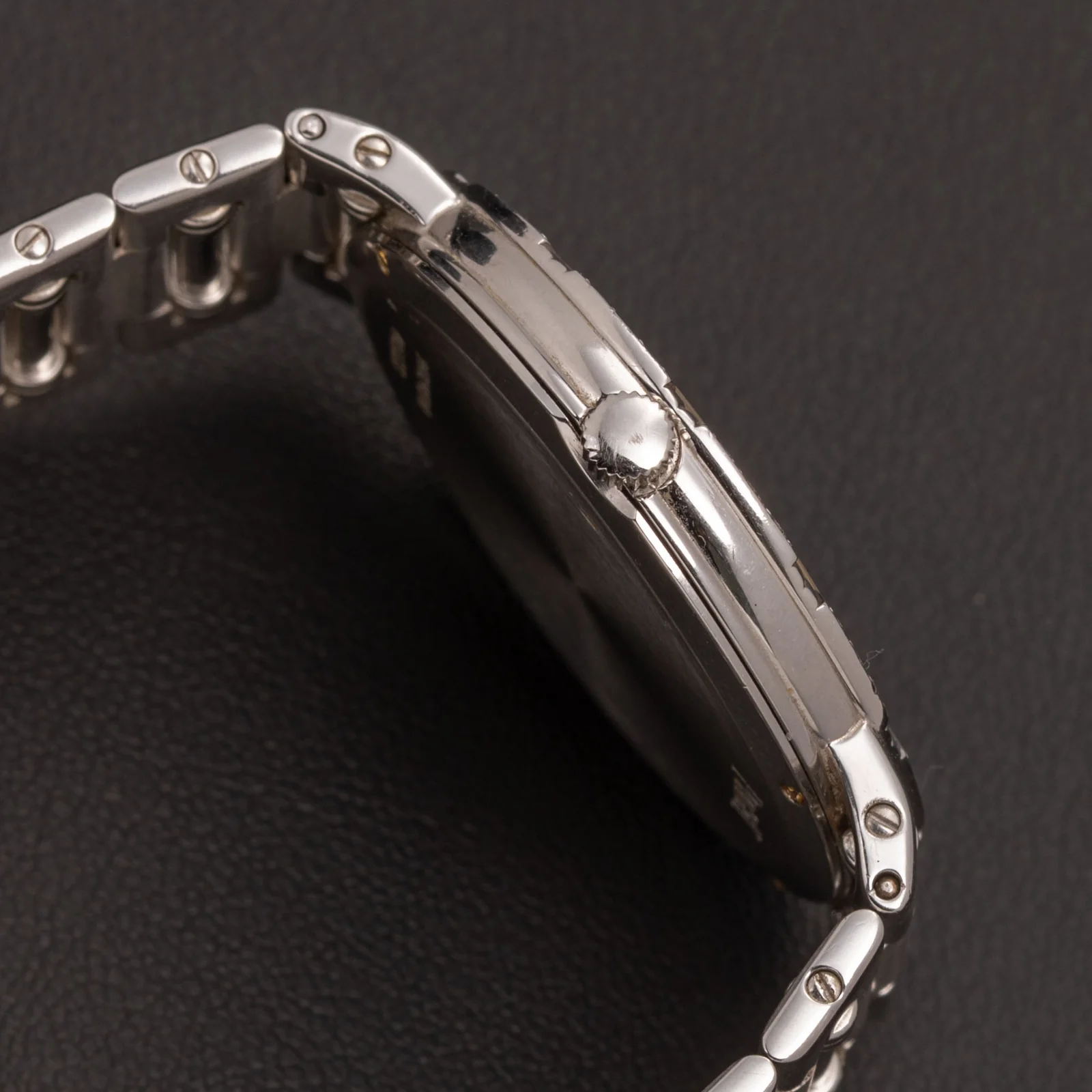 Piaget Vintage Dancer 94024 K 81 18K Gold Diamond Watch Opal & Onyx Dial - Image 3