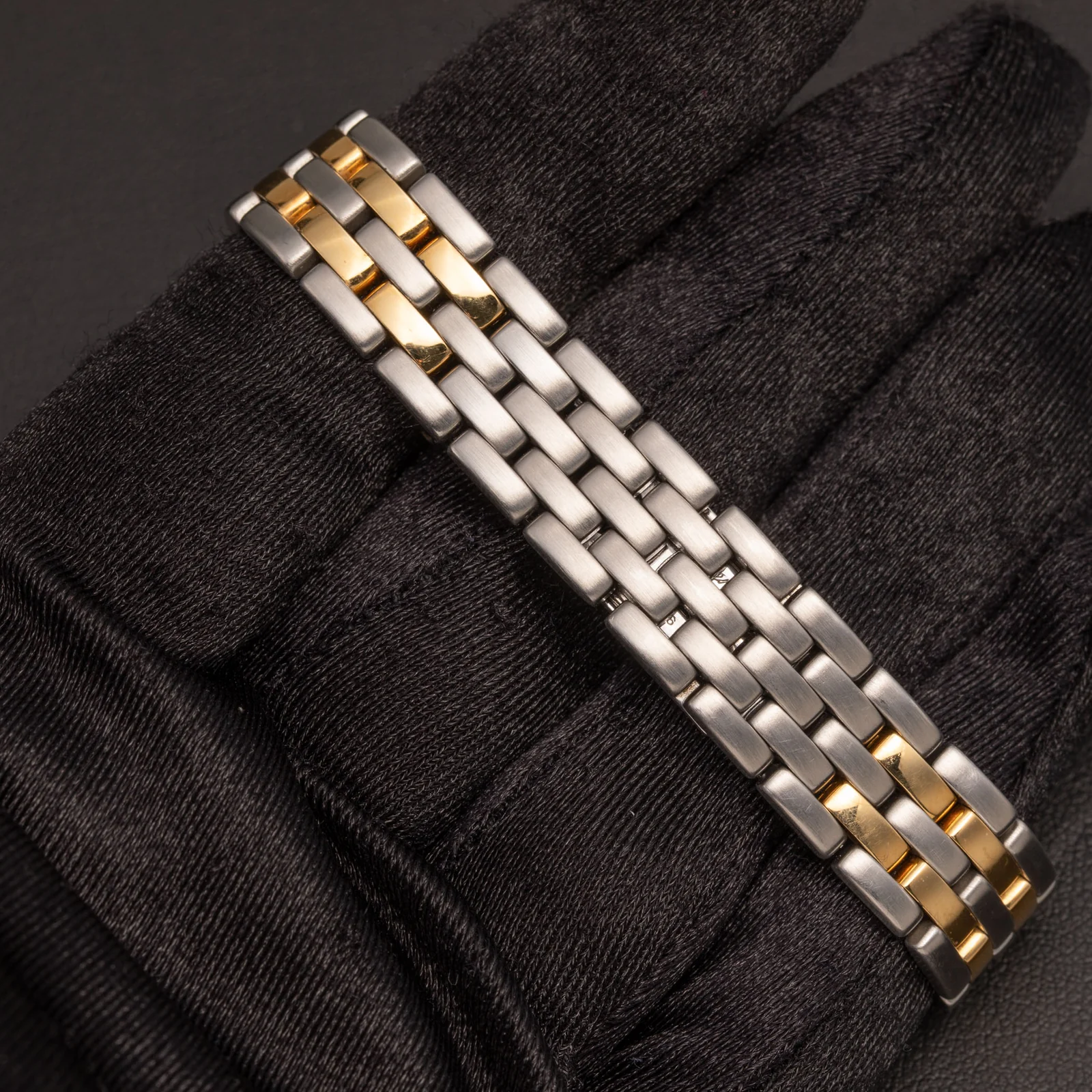 Panthere de Cartier Small Two-Row Watch 18K Gold & Stainless Steel 1120 - Image 5