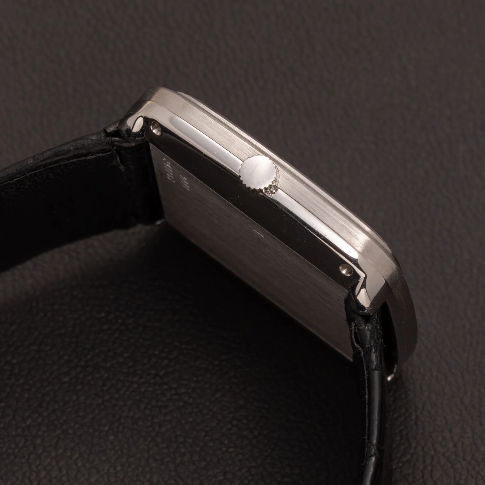 Piaget 9771 Vintage 18K White Gold Watch Onyx Dial - Image 3