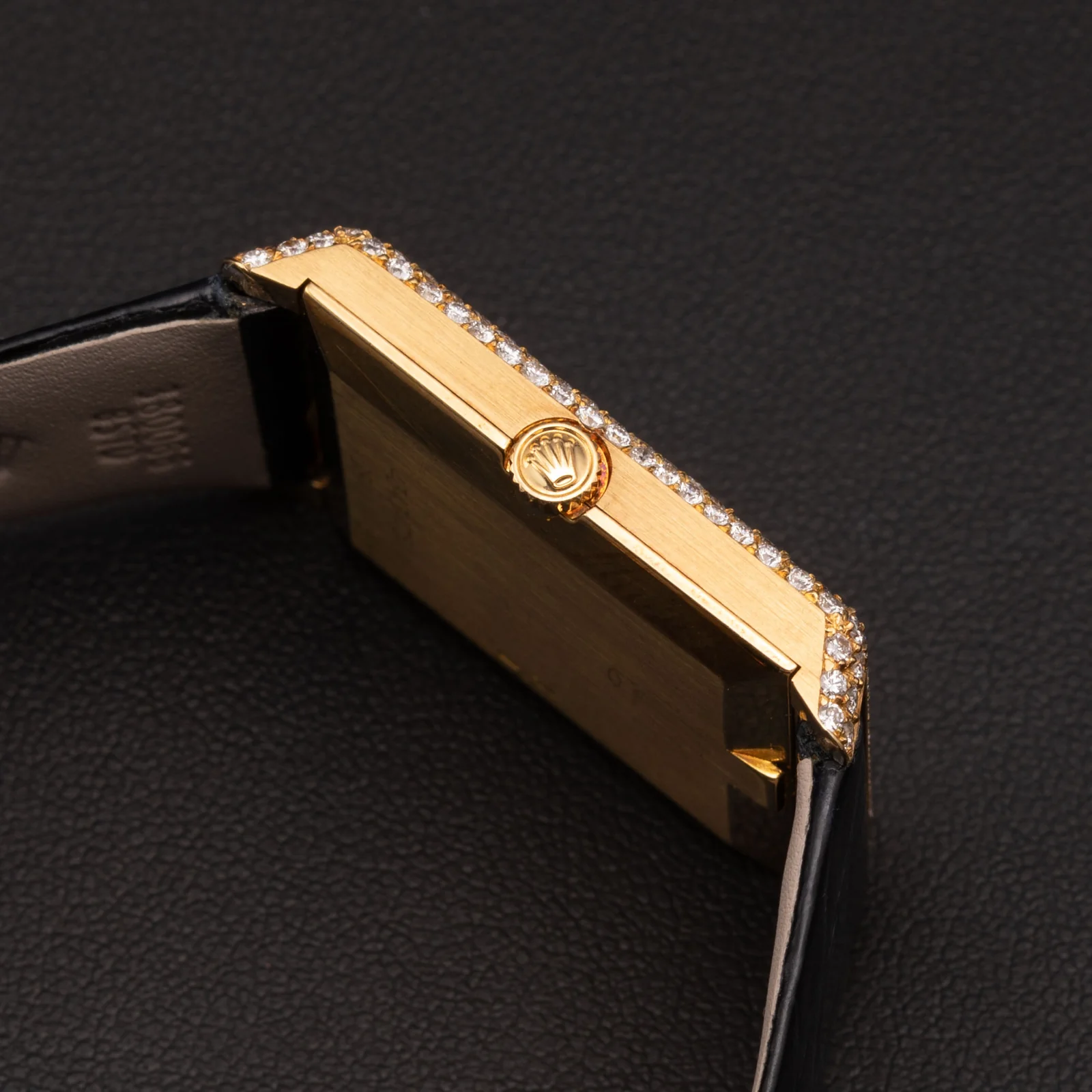 Rolex Cellini Vintage Rare 4931/8 Factory Diamond Bezel Watch 24mm Champagne Dial - Image 3