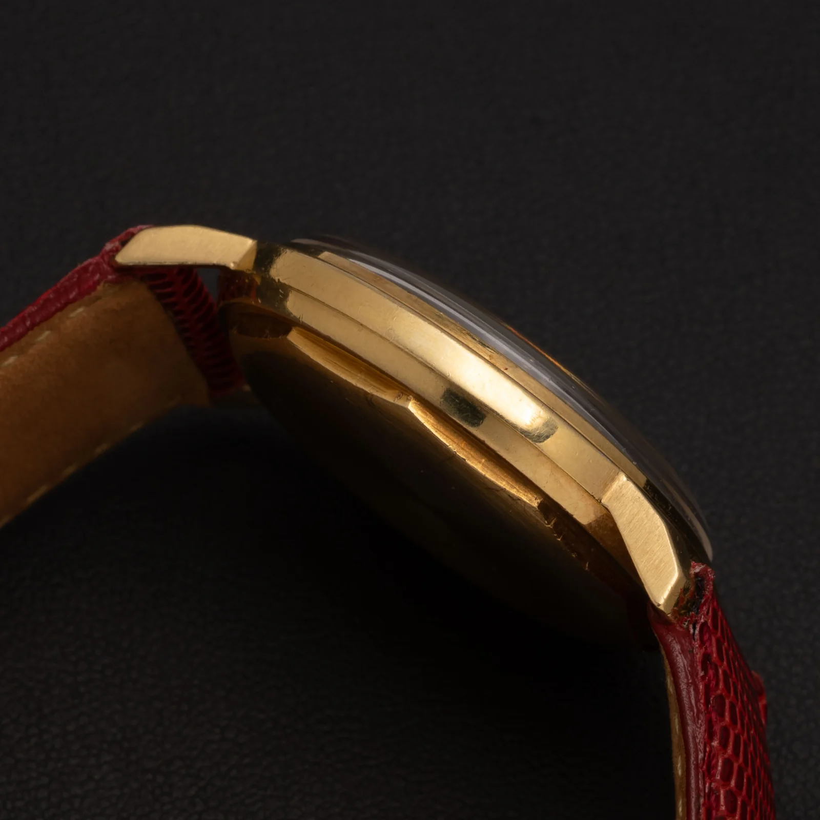 Patek Philippe Calatrava Leather Bracelet 18K Yellow Gold Watch - Image 4