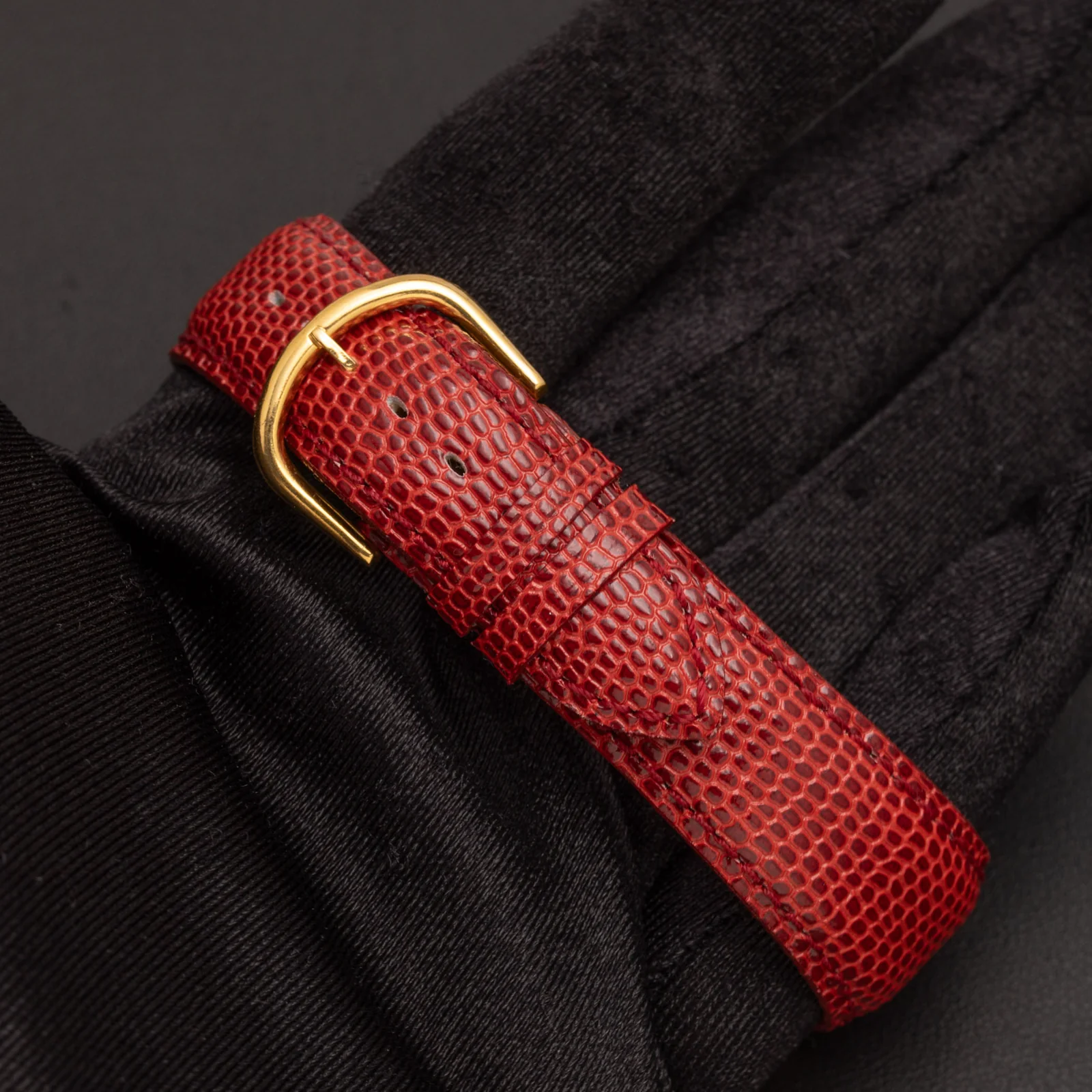 Patek Philippe Calatrava Leather Bracelet 18K Yellow Gold Watch - Image 5