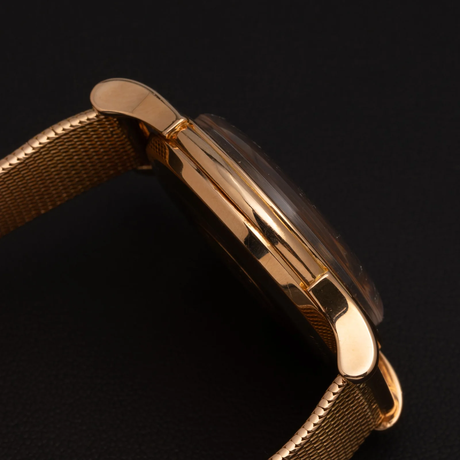 Omega Constellation Vintage 34mm 18K Rose Gold Watch Pie-Pan Champagne Dial - Image 4