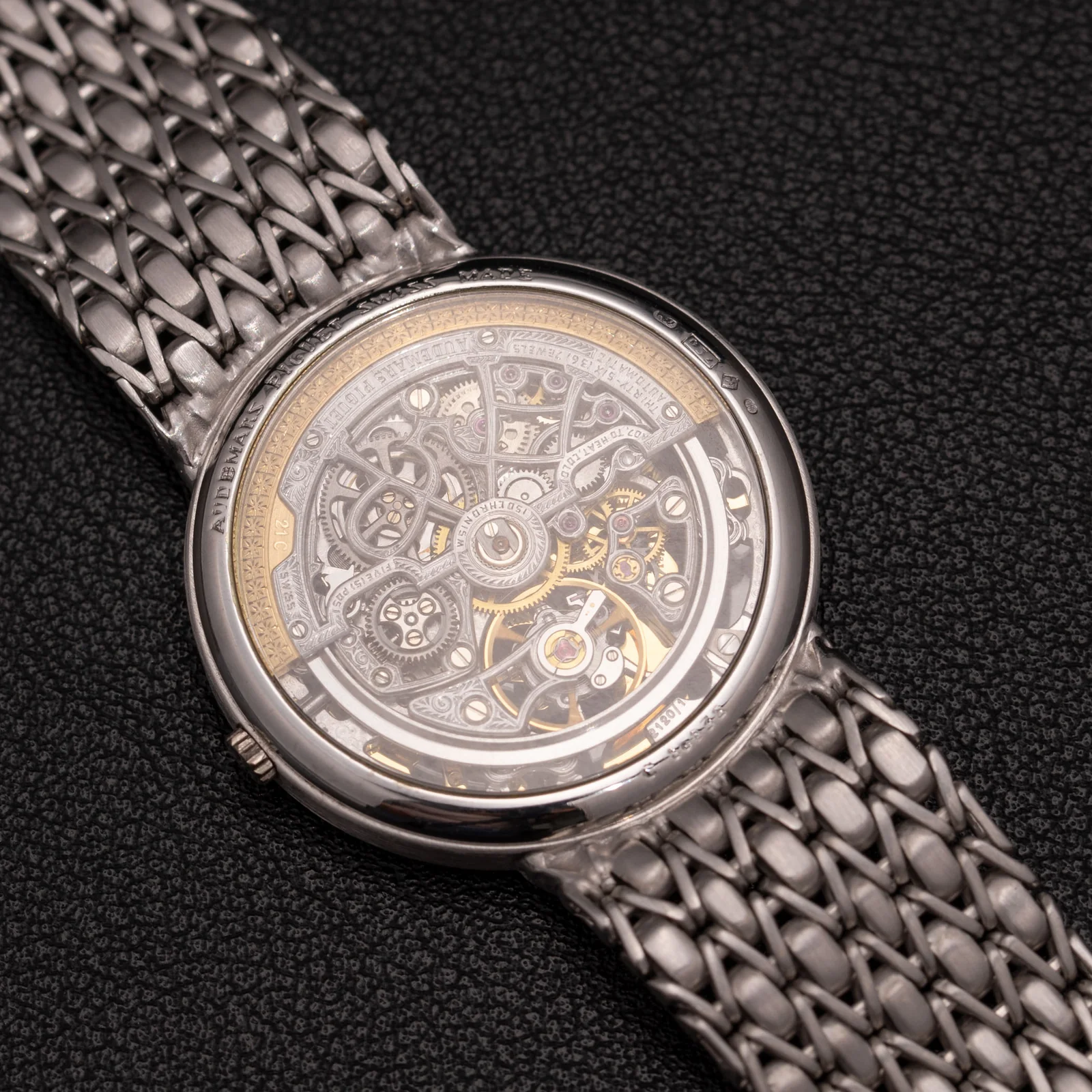 Audemars Piguet Vintage 33mm Skeletonized Diamond Birds Watch 18K White Gold - Image 6