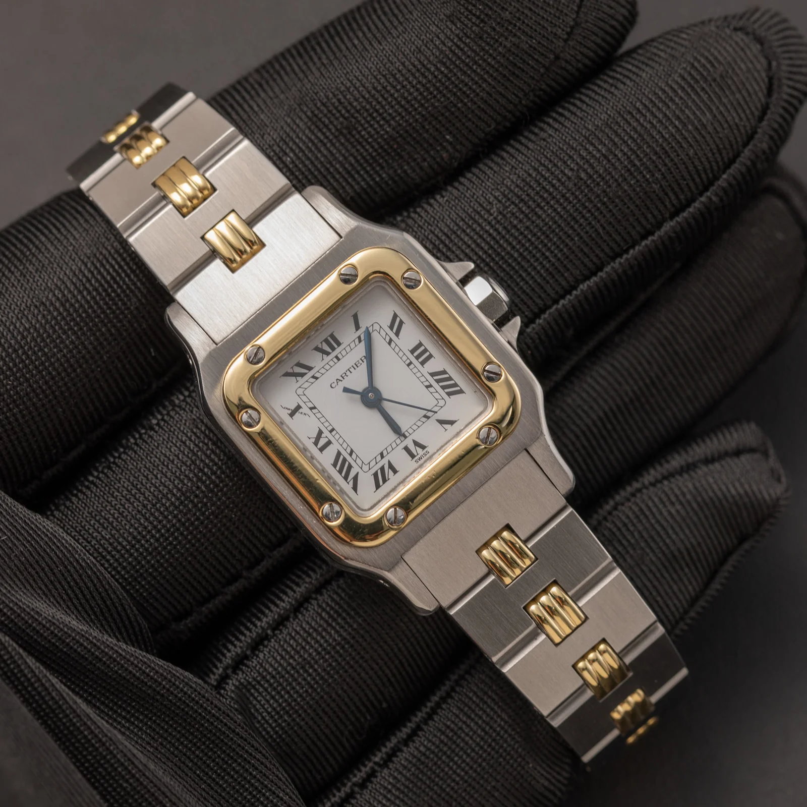 Cartier Santos Carrée 24mm 18K Gold & Steel Watch 0902 - Image 2