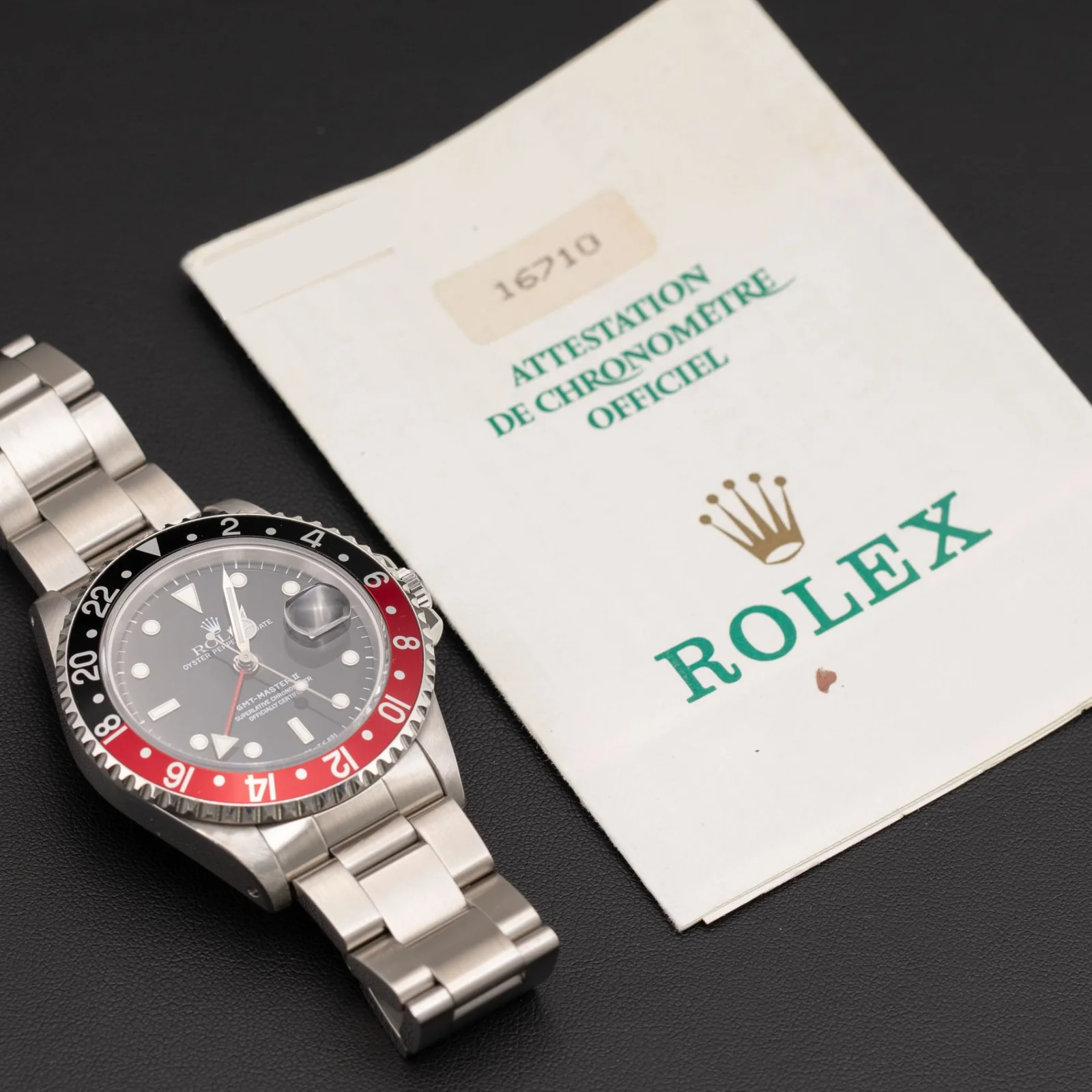 Rolex GMT-Master II 40mm "Coke" 16710 Black Dial Watch - Image 6
