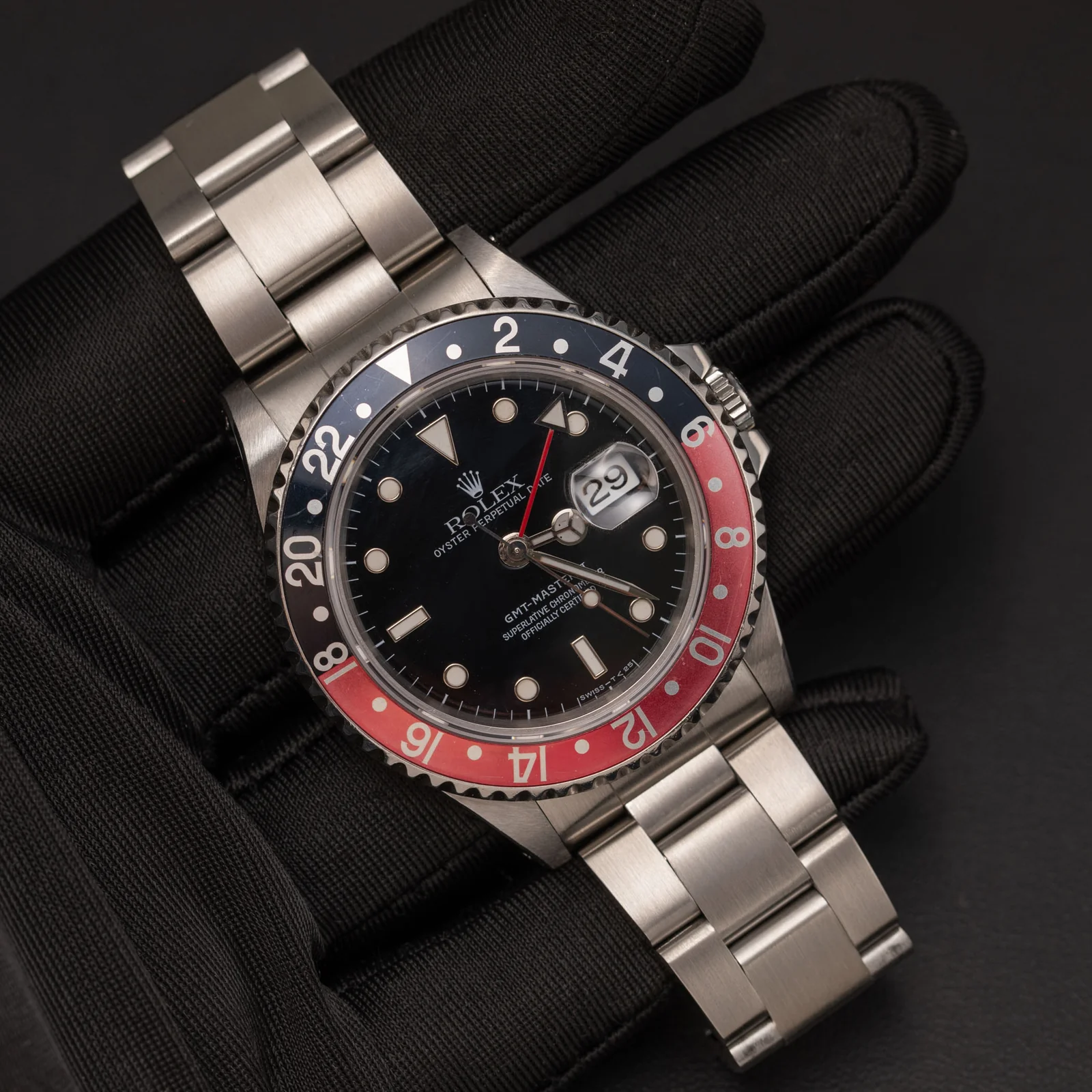 Rolex GMT-Master II Watch "Coke" 40mm 16710 Black Dial Watch - Image 2