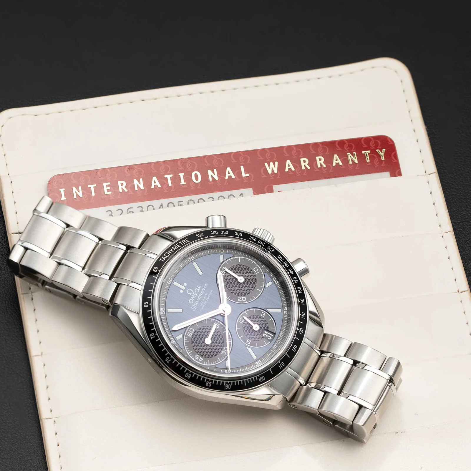 Omega Speedmaster 326.30.40.50.03.001 Racing Chronograph 40mm Stainless Steel Watch Blue Dial - Image 6
