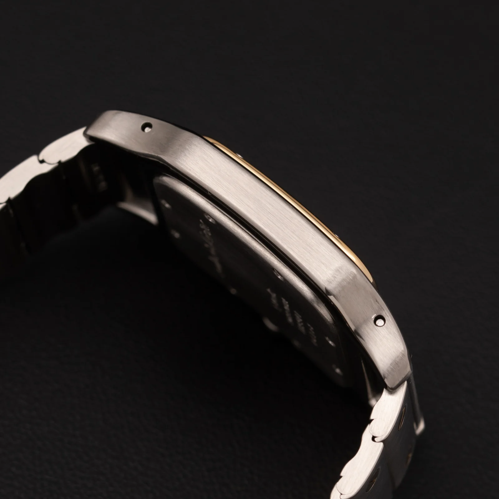 Santos de Cartier Galbée 29mm Moonphase 18K Gold & Steel Watch 119901 - Image 4