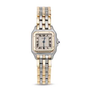 Panthere de Cartier Small Three-Row Watch 18K Gold & Steel 66921