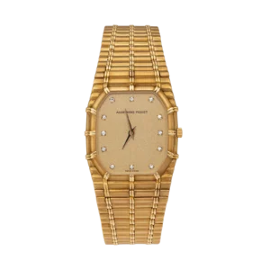 Audemars Piguet Bamboo 27mm Factory Diamond Dial 18K Yellow Gold Watch