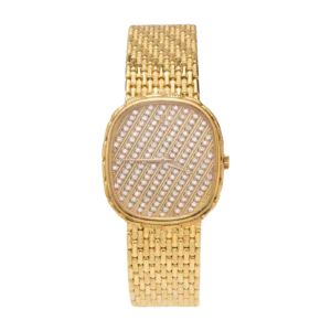 Audemars Piguet Ellipse Tonneau 14439BA Factory Diamond Dial 29mm Watch 18K Yellow Gold
