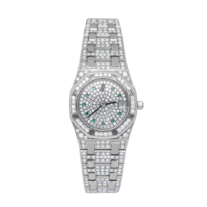 Audemars Piguet Royal Oak Pavé Diamond 25mm Watch 18K White Gold