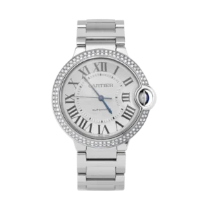 Cartier Ballon Bleu 36mm Diamond Bezel Watch 3005